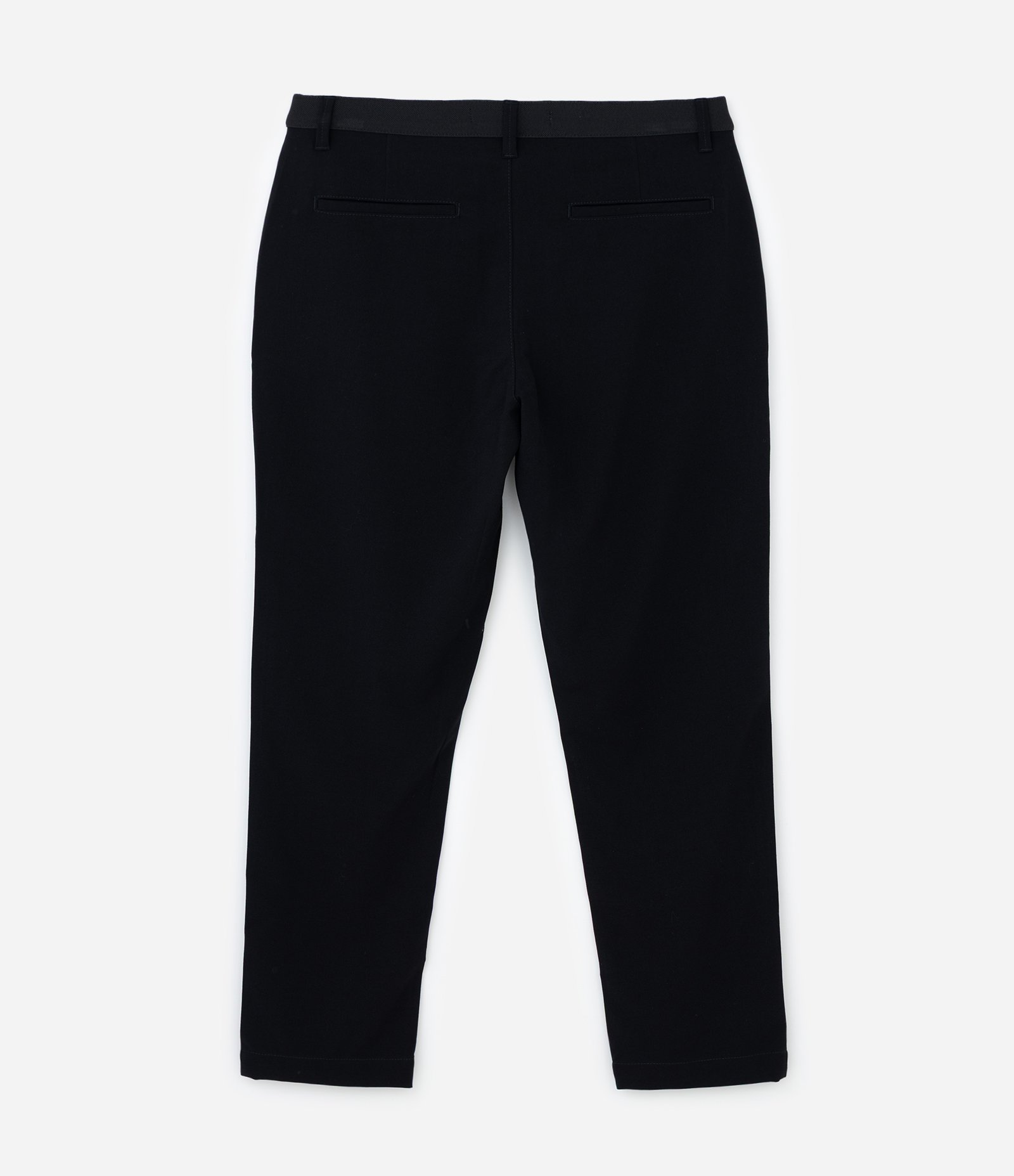 Calça Slim com Cós Elástico Alfaiatada Preto 6