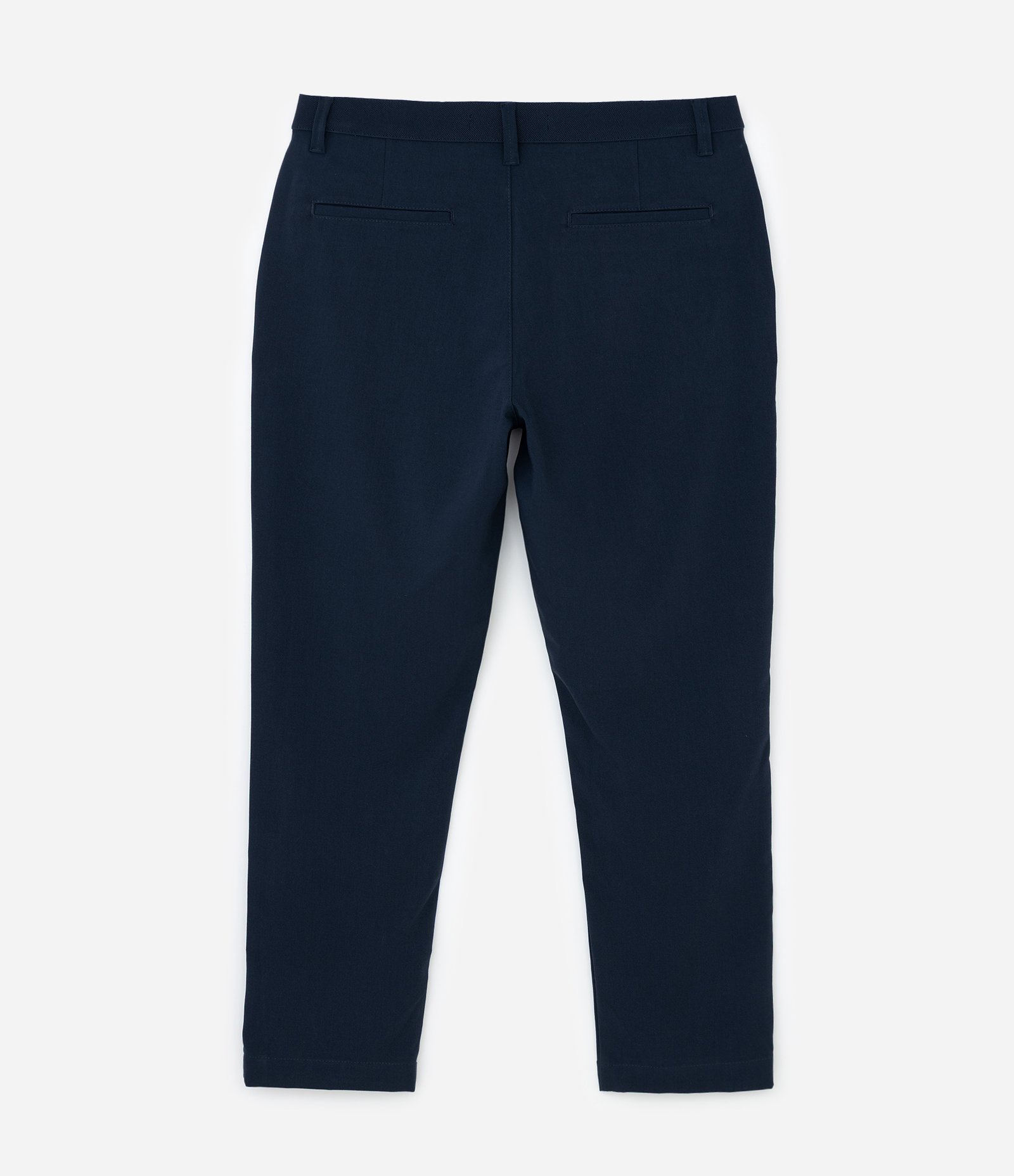 Calça Slim com Cós Elástico Alfaiatada Azul 6