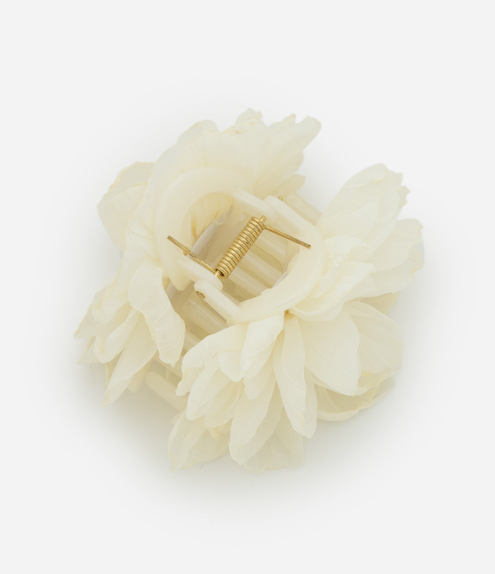 Piranha de Cabelo com Forma de Flor Off White 3