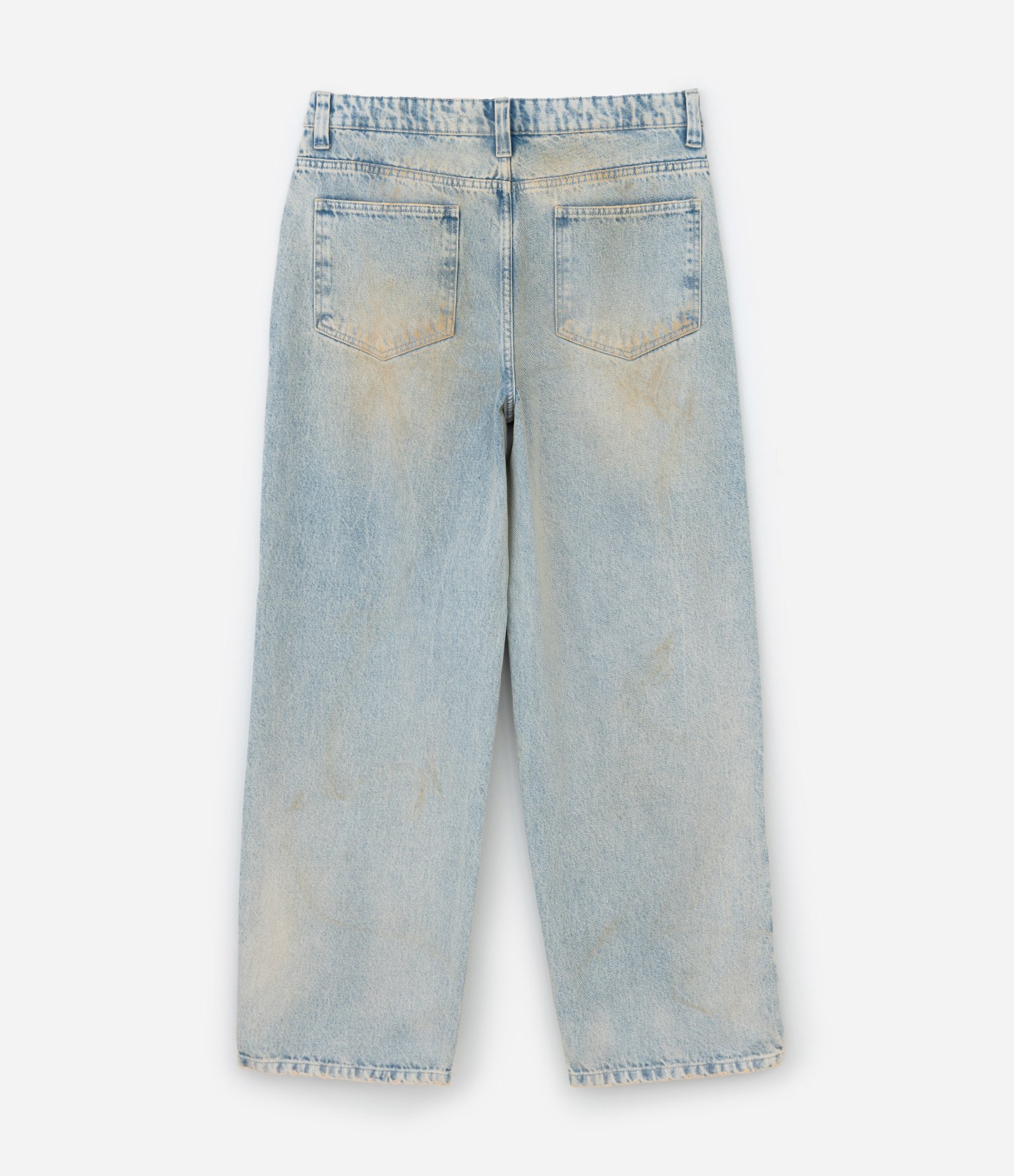 Calça Super baggy em Jeans Dirty Washed Azul 7