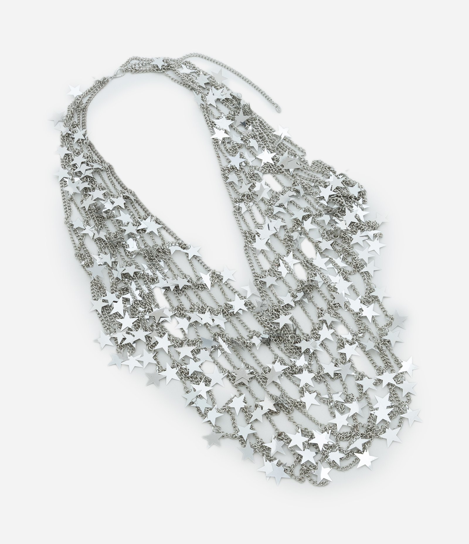 Body Chain Saia Com Correntes e Estrelas Prata 2