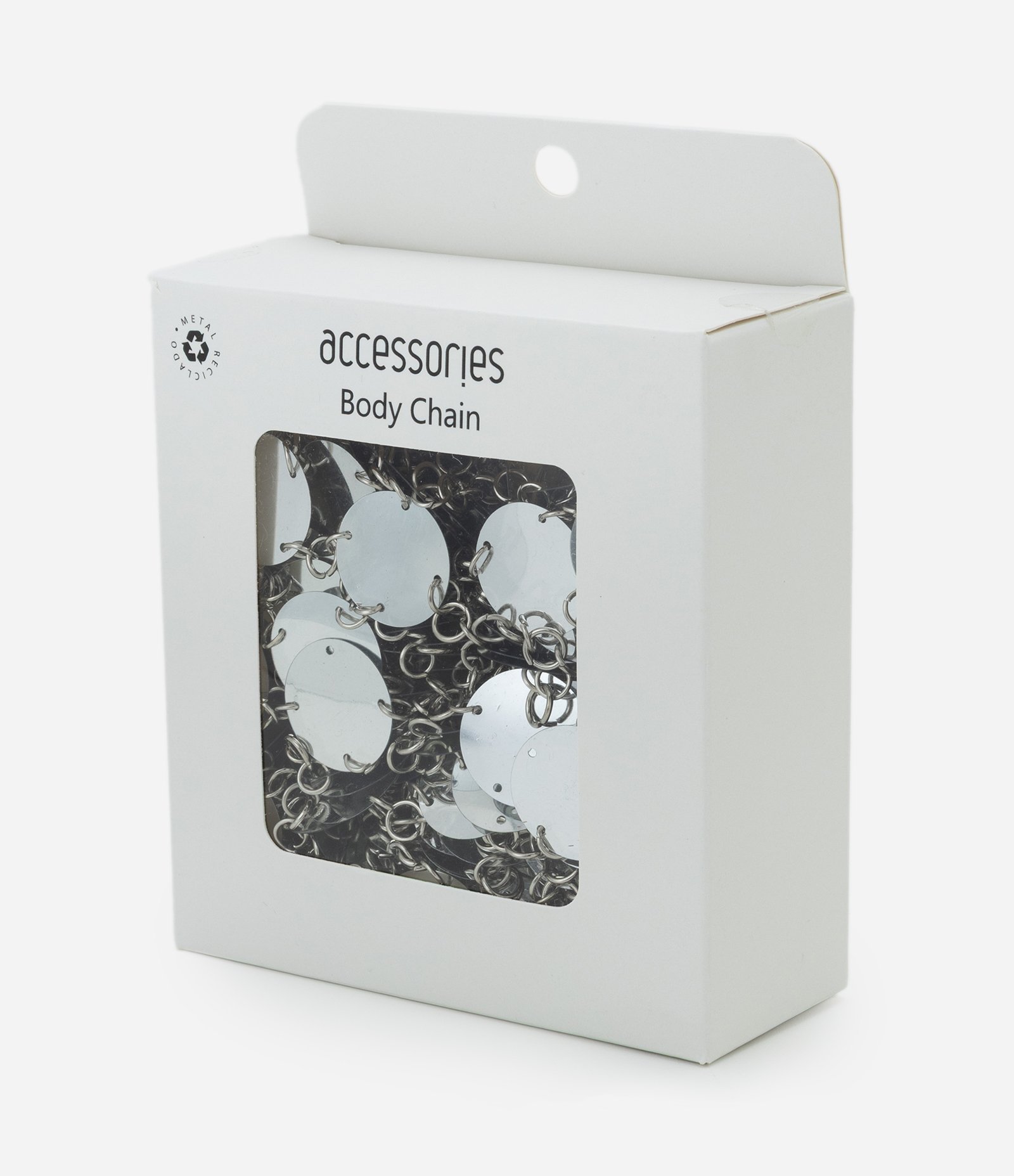 Body Chain em Paetê com Mangas Prata 4