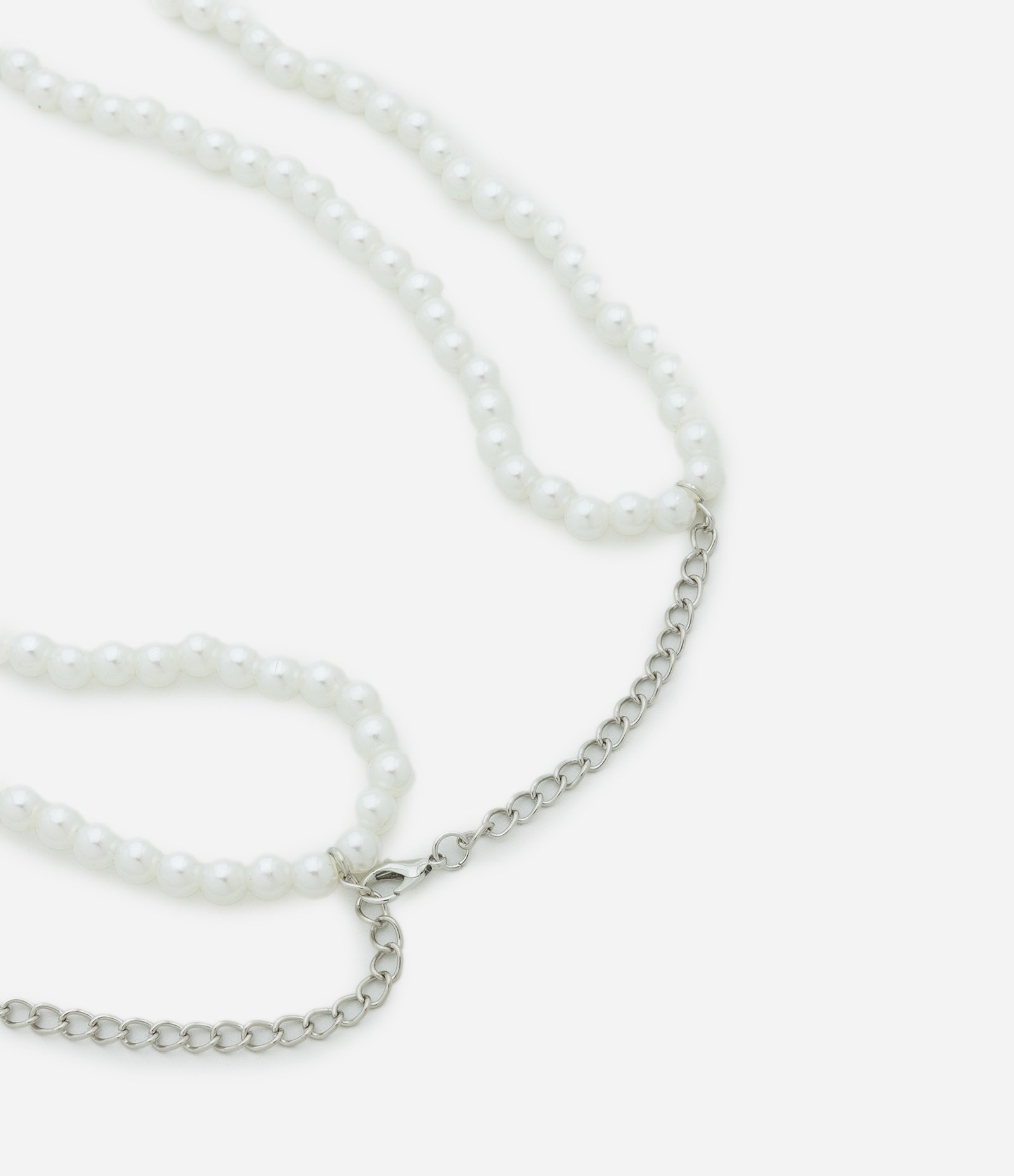 Body Chain Top com Camadas de Pérolas Artificiais Perolado 4