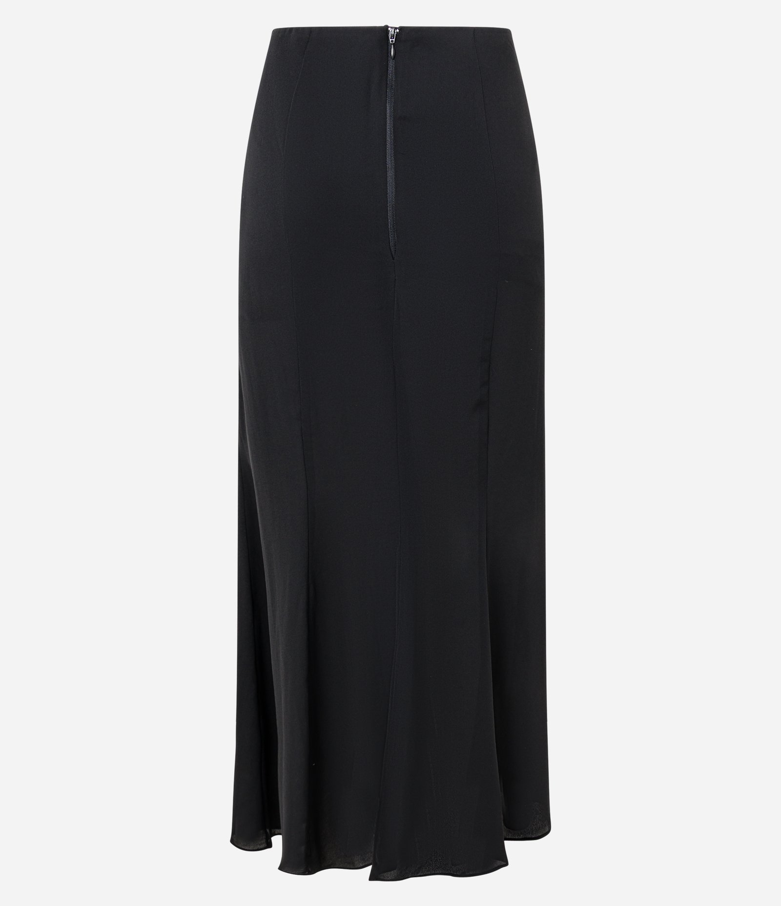 Saia Midi Long Midi com Detalhe de Tecido Preto 6