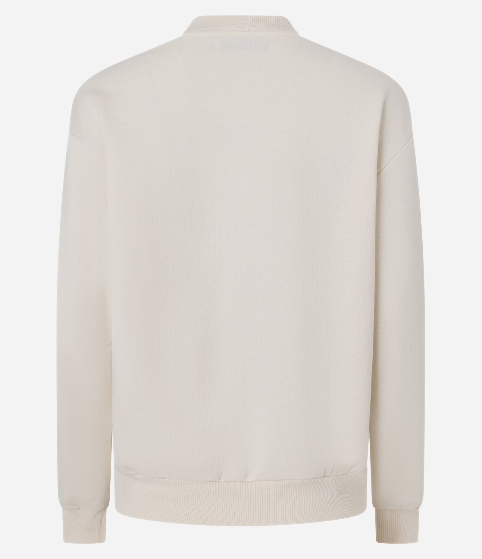 Casaco em Moletom com Bordado Mulheres Fashion Bege 6