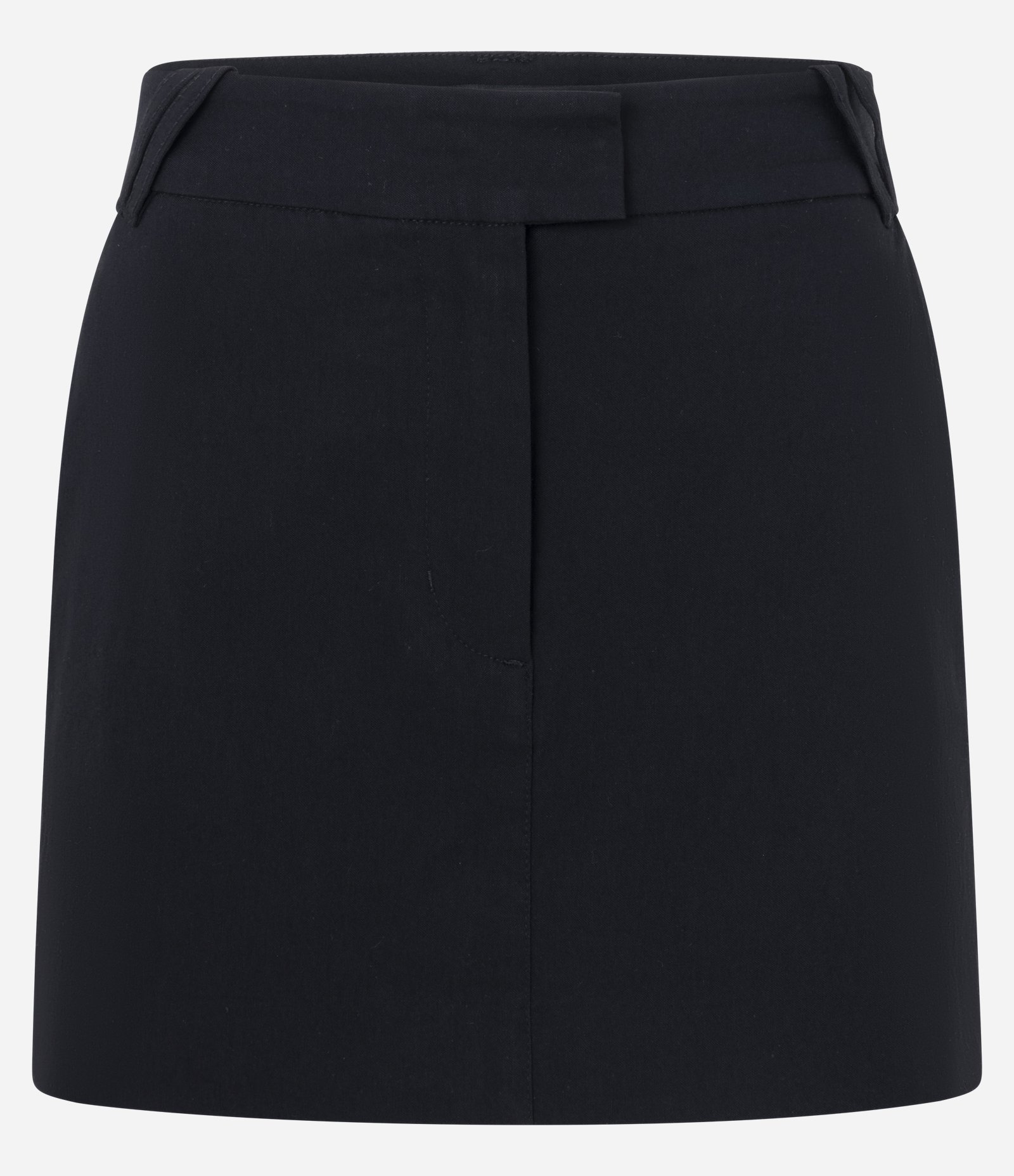 Short Saia em Bengaline com Cintura Ajustada Preto 5