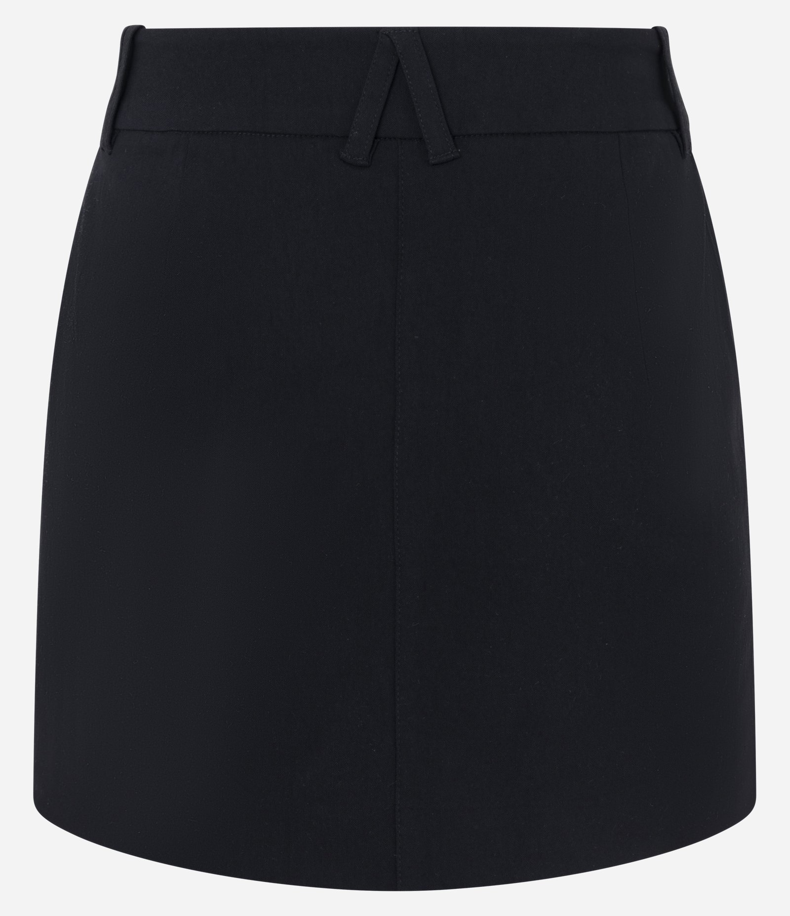 Short Saia em Bengaline com Cintura Ajustada Preto 6