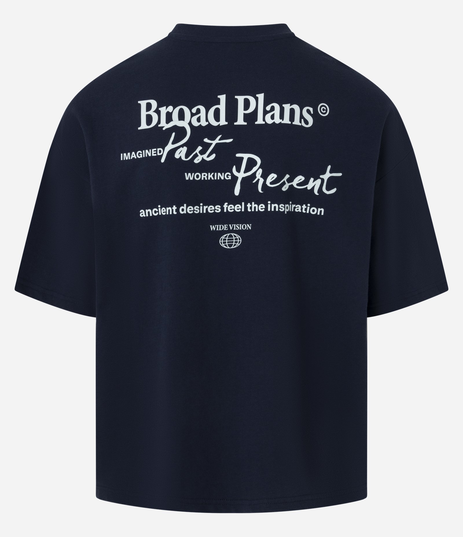 Camiseta Oversized em Algodão com Estampa Frente e Costas Broad Plans Preto 6