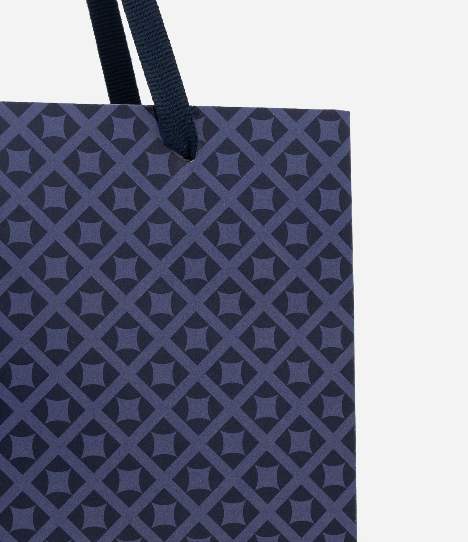 Embalagem de Presente Pequena com Estampa Geométrica Azul 2