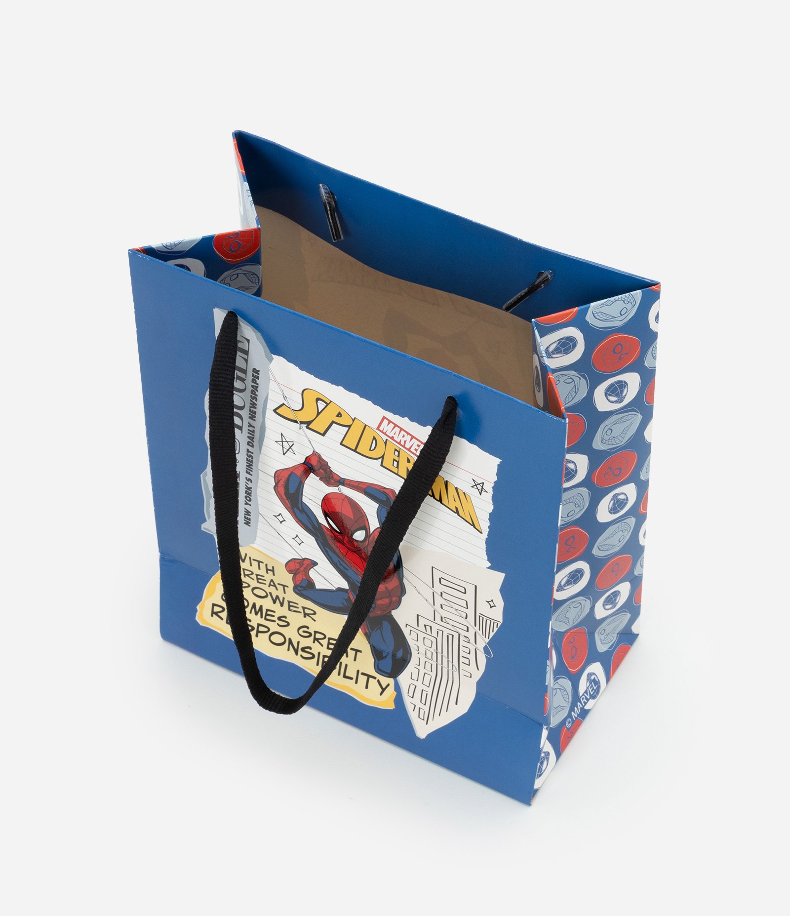 Embalagem de Presente Pequena com Estampa Homem Aranha Azul 2