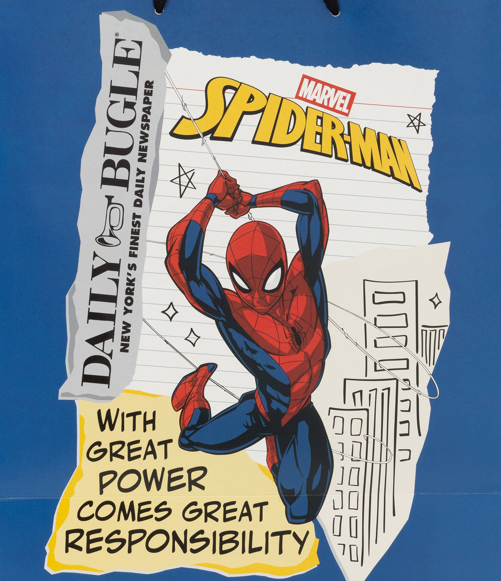 Sacola Média com Estampa Homem Aranha Azul 2