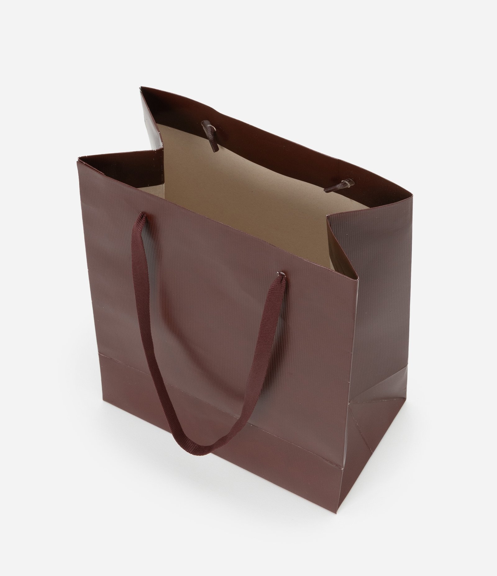 Embalagem de Presente Pequena com Alça Dupla Marrom 3