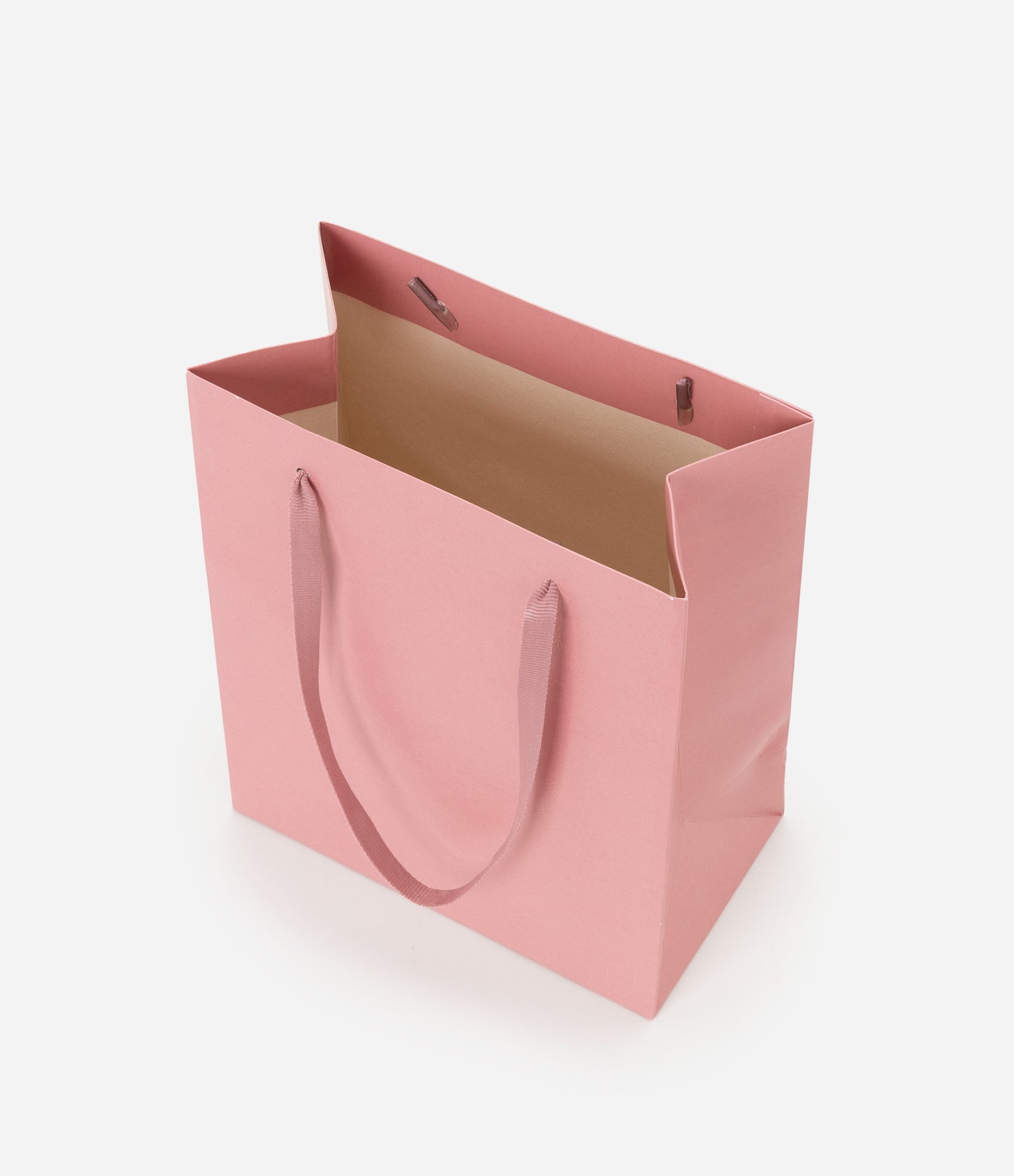 Embalagem de Presente Pequena com Alça Dupla Texturizada Rosa 3