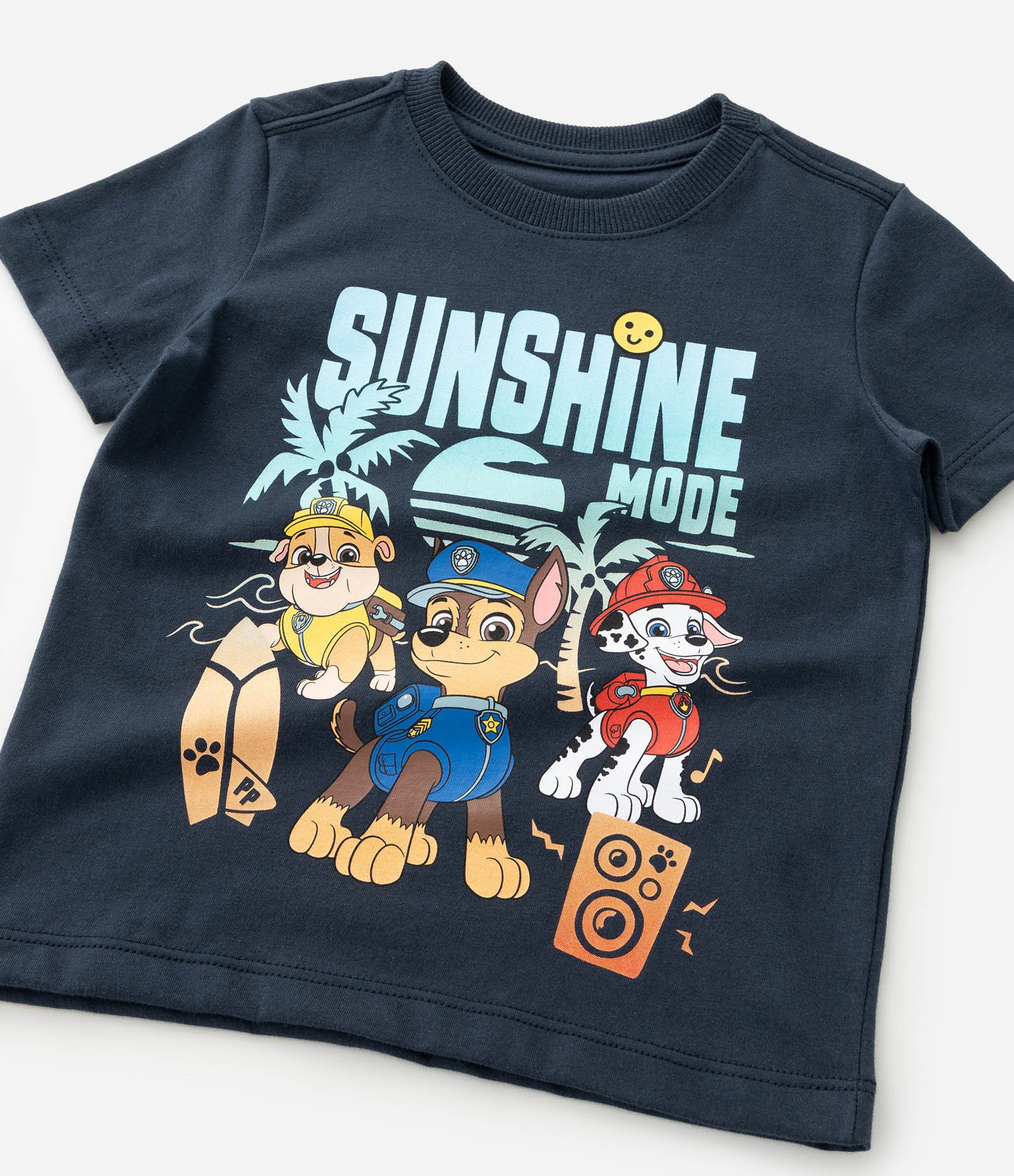 Camiseta Infantil com Estampa Patrulha Canina - Tam 1 a 6 Anos Azul 5