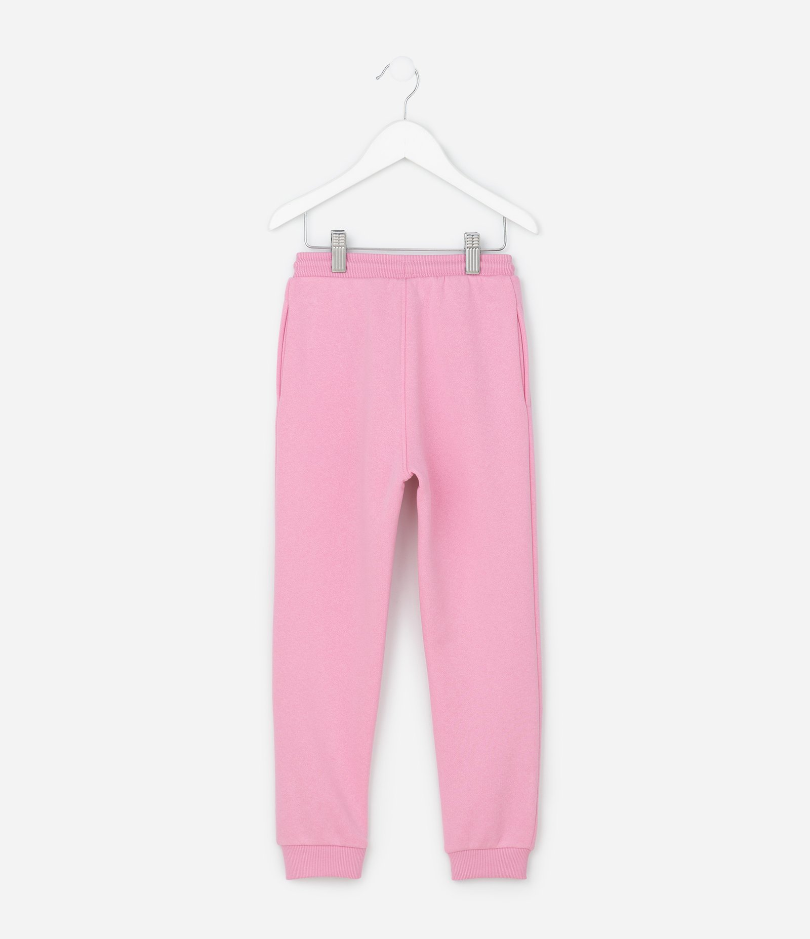Calça Infantil Jogger em Moletom com Felpa – Tam 1 a 5 Anos Rosa 3
