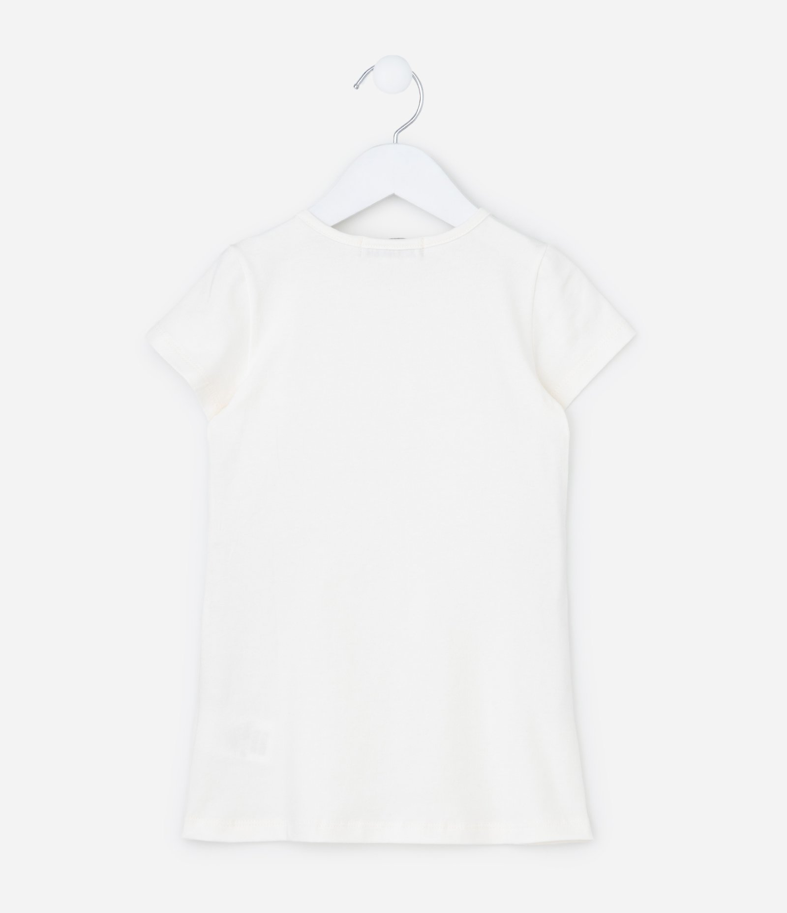 Vestido Infantil com Sobreposição de Tule - Tam 1 a 6 Anos Branco 3