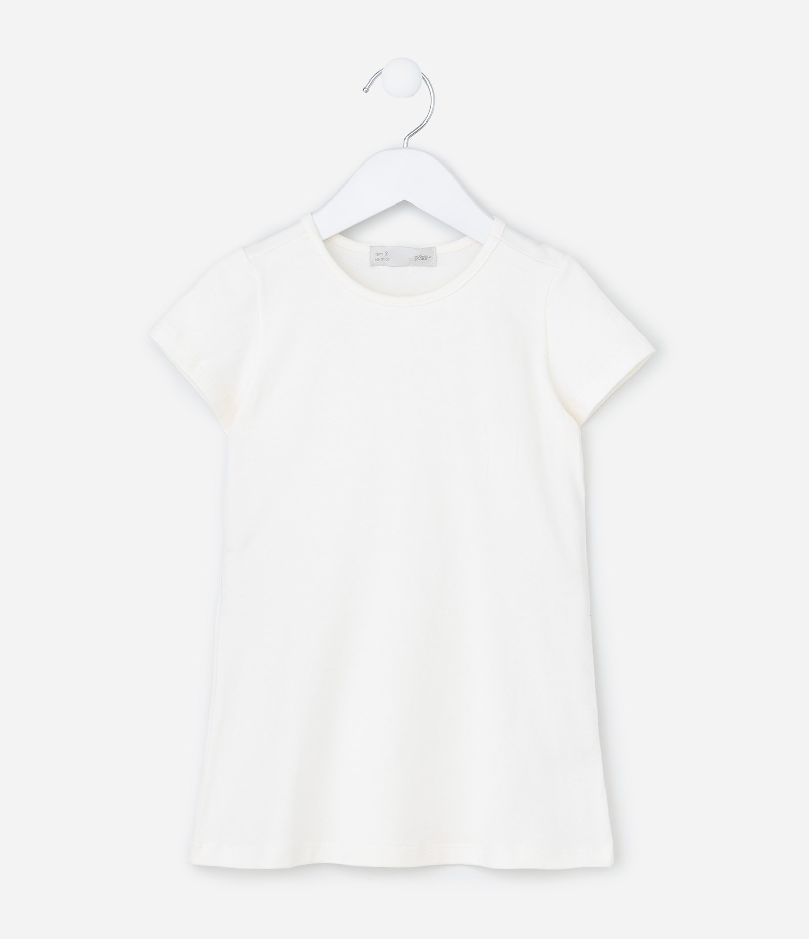 Vestido Infantil com Sobreposição de Tule - Tam 1 a 6 Anos Branco 4