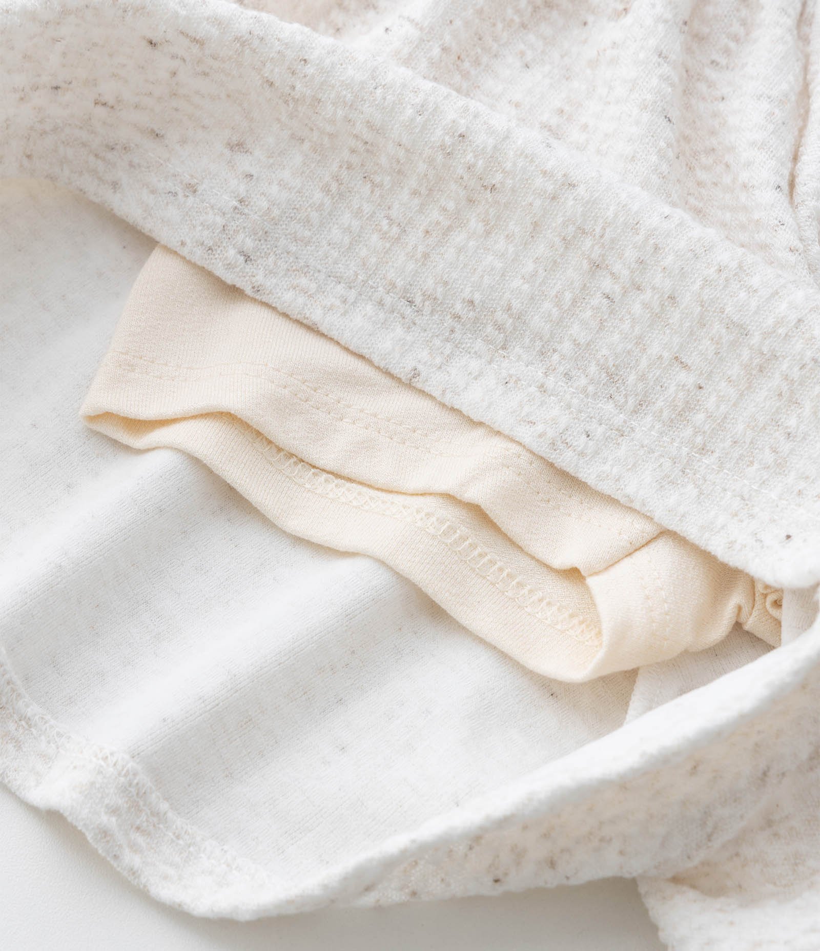 Conjunto Infantil com Flores Texturizada - Tam 1 a 6 Anos Bege 8