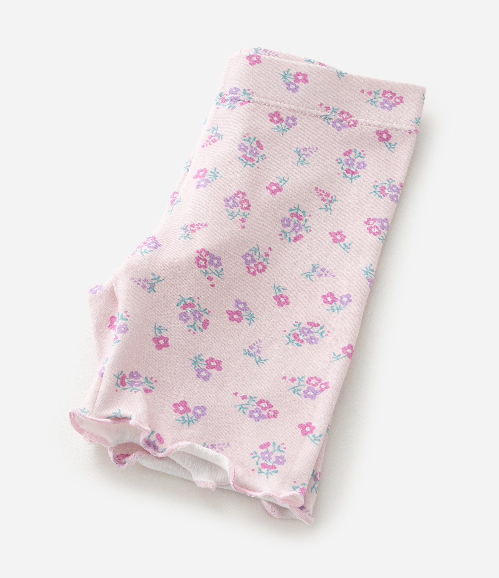 Conjunto Infantil em Cotton com Flores - Tam 1 a 6 Anos Branco/Rosa 7