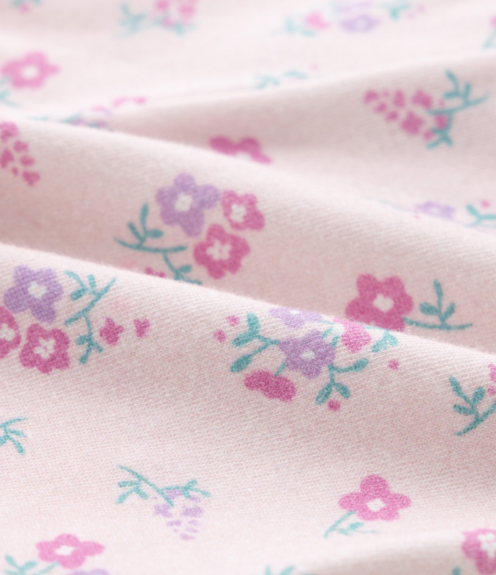 Conjunto Infantil em Cotton com Flores - Tam 1 a 6 Anos Branco/Rosa 8