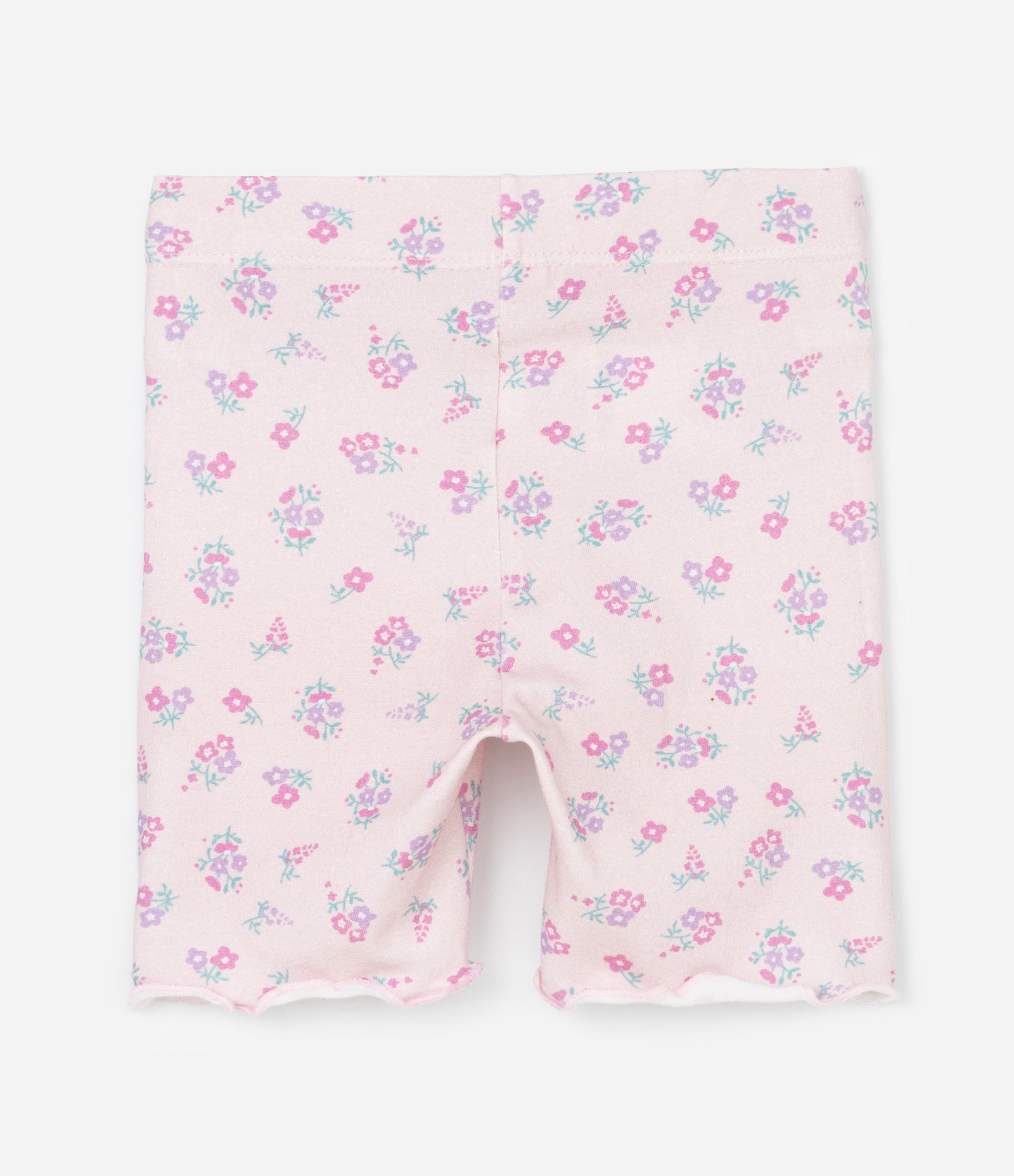 Conjunto Infantil em Cotton com Flores - Tam 1 a 6 Anos Branco/Rosa 5