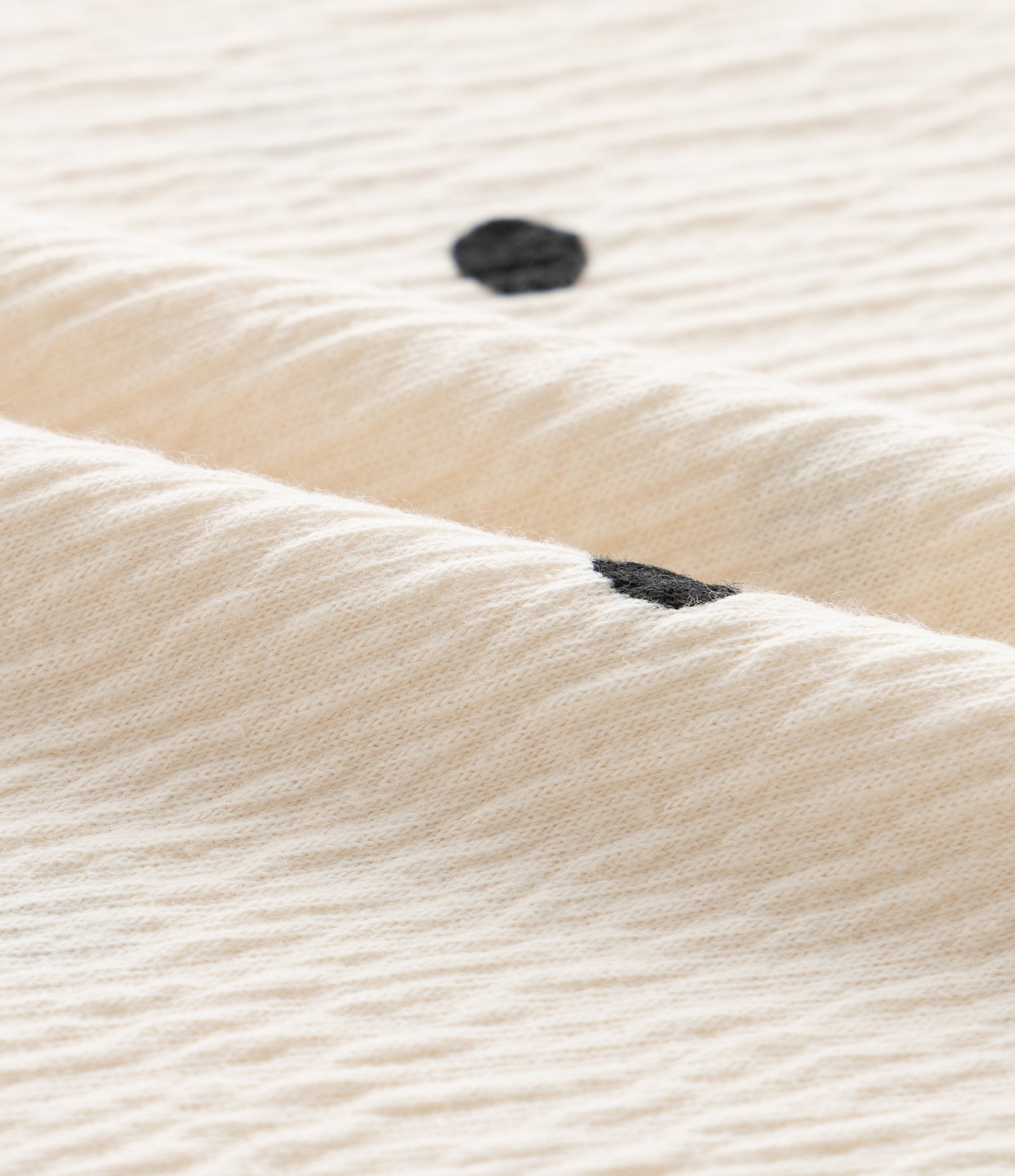 Regata Infantil com Estampa Poá com Babadinho na Lateral - Tam 1 a 6 Anos Bege 3