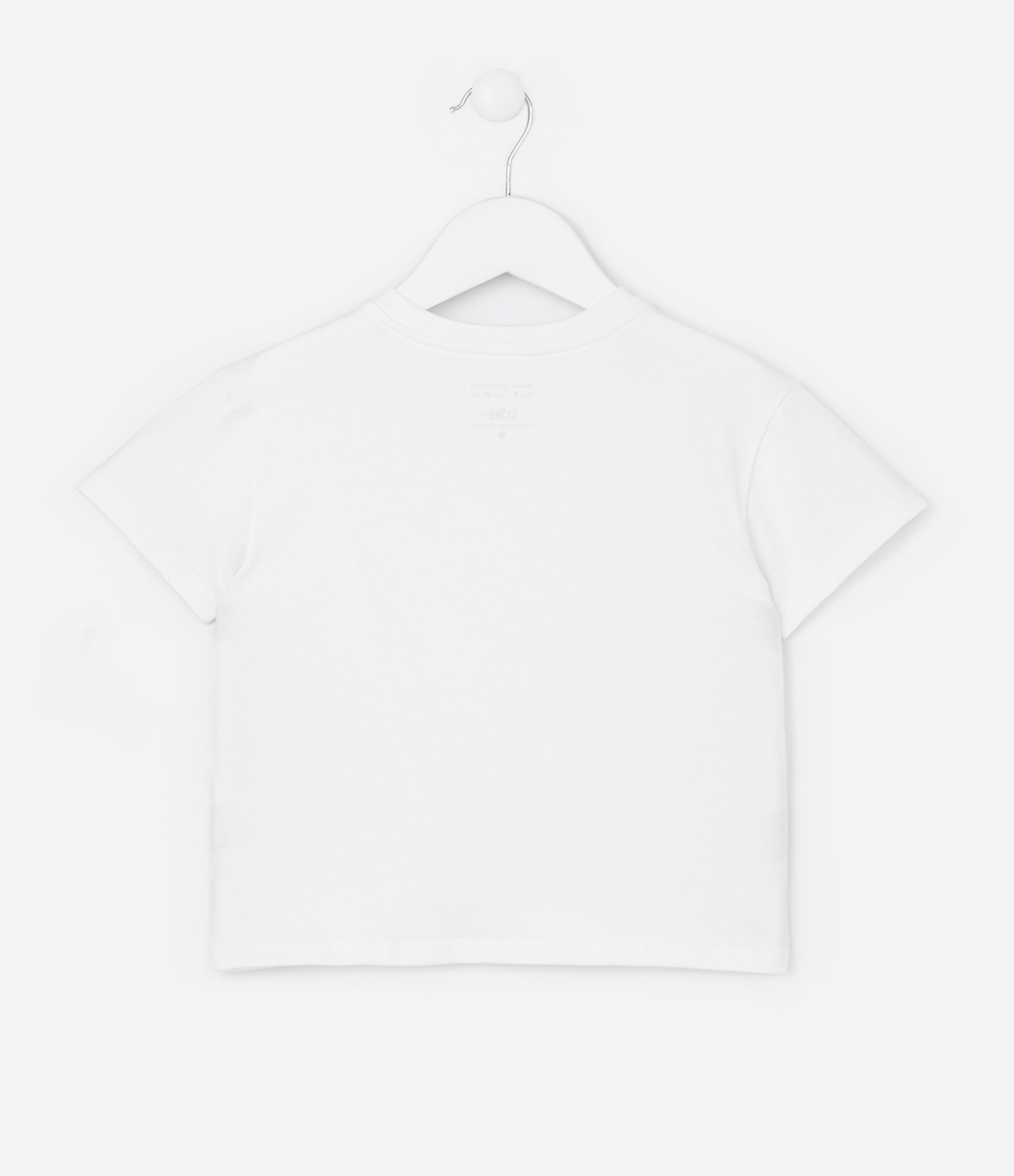 Blusa Infantil com Laço Poá Aplicado - Tam 1 a 6 Anos Branco 2