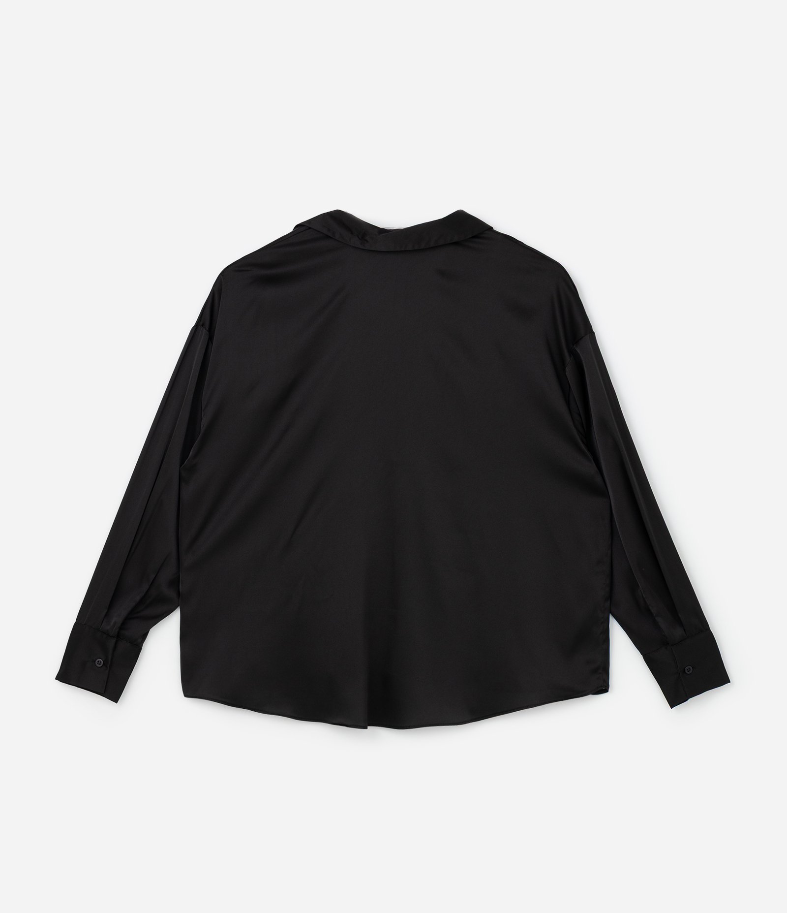 Camisa em Cetim Curve & Plus Size Preto 5