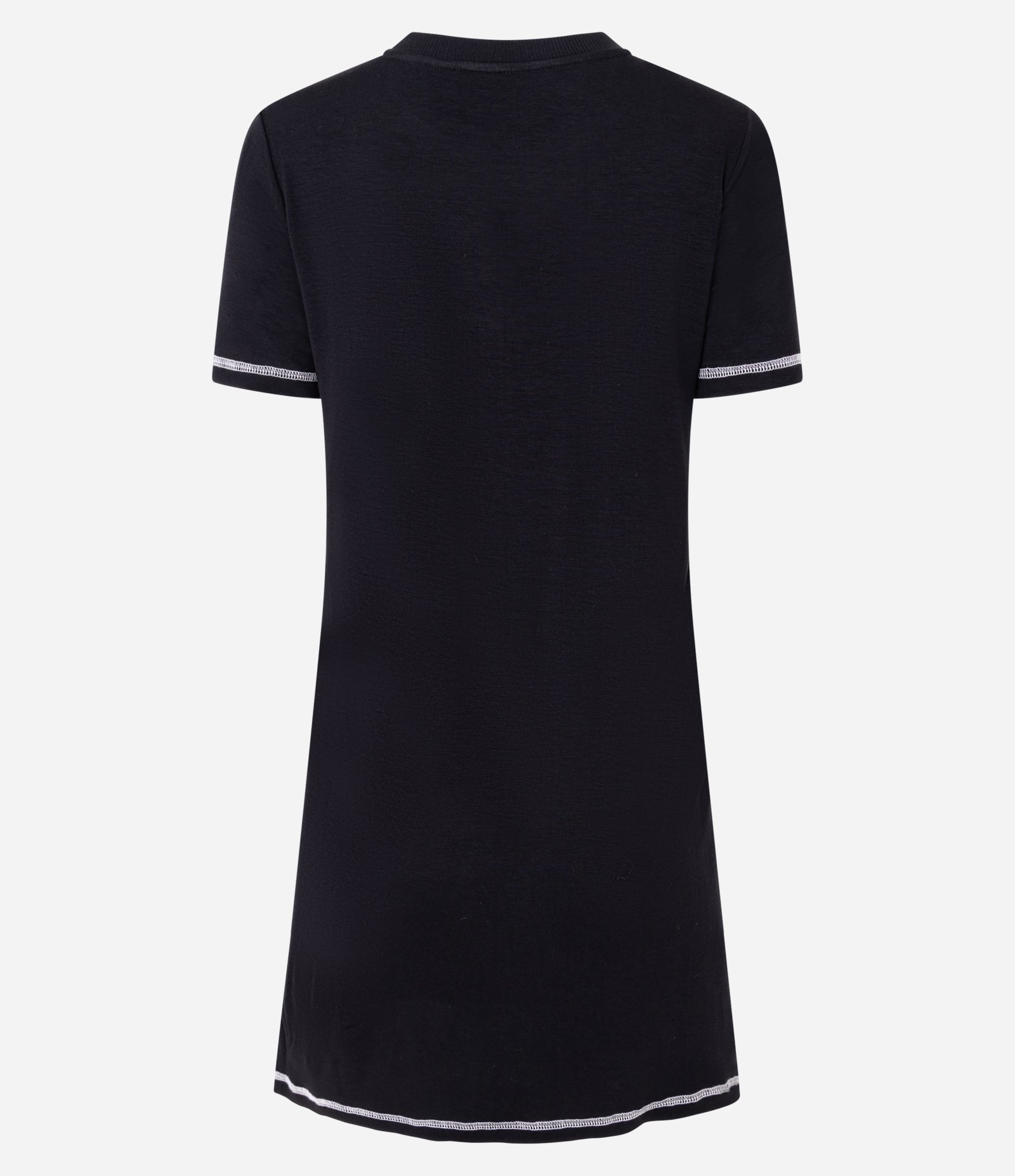 Camisola Curta em Viscose com Estampa de Gatinho Pleno Preto 4