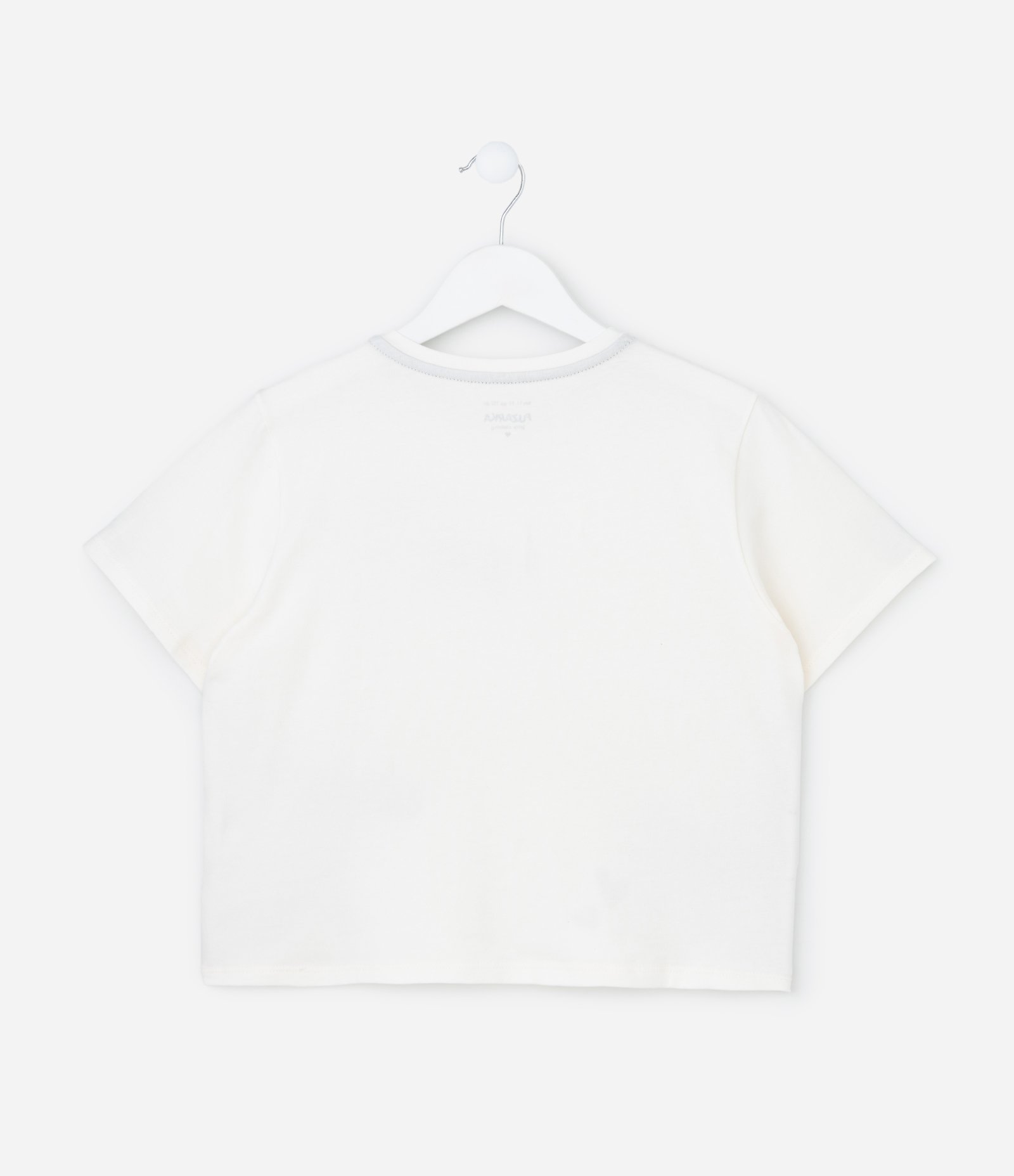 Camiseta Infantil com Estampa de Laços - Tam 5 a 14 anos Branco 3