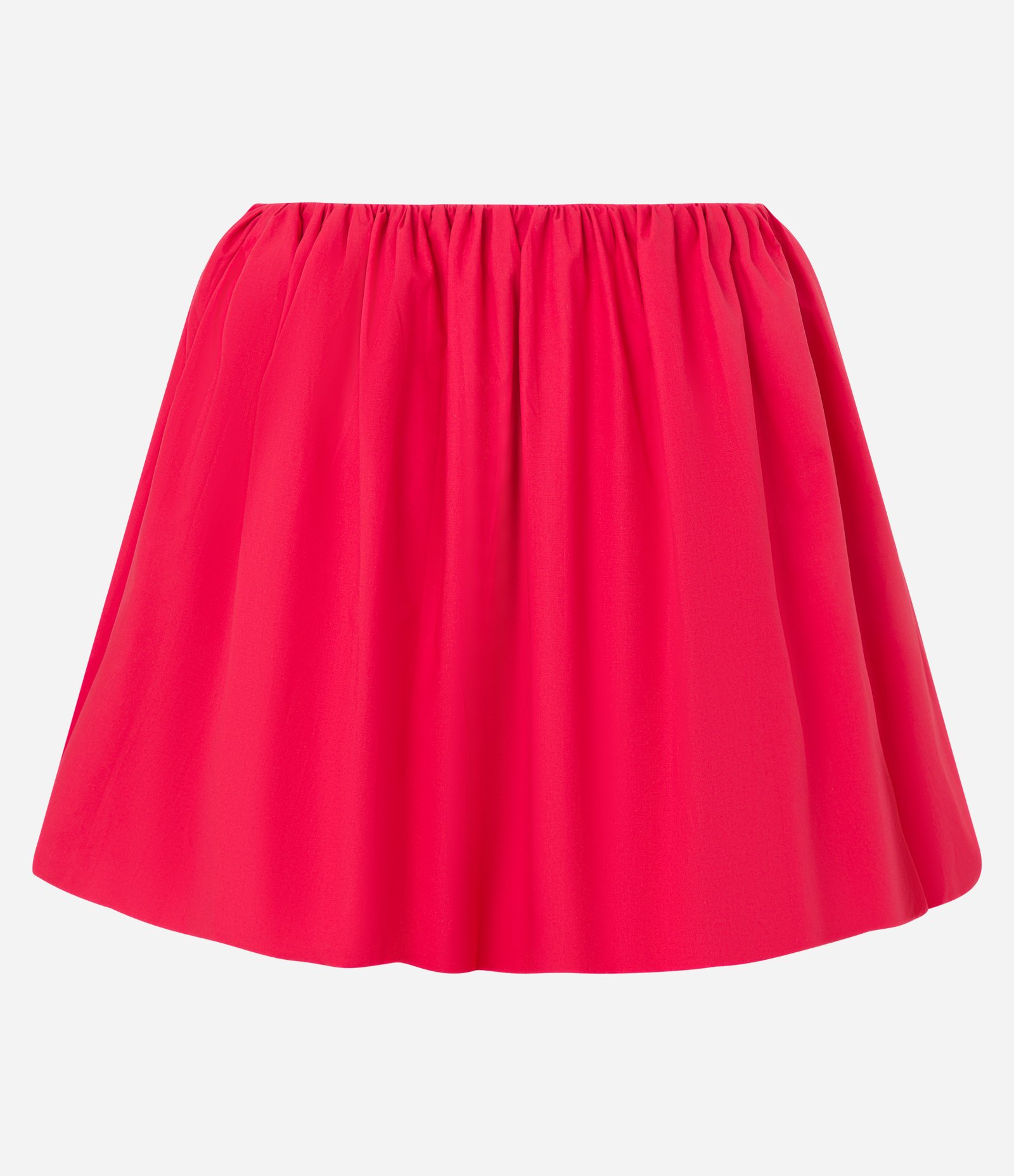 Saia Balonê em Tricoline com Cós Elástico e Amarração Vermelho 6