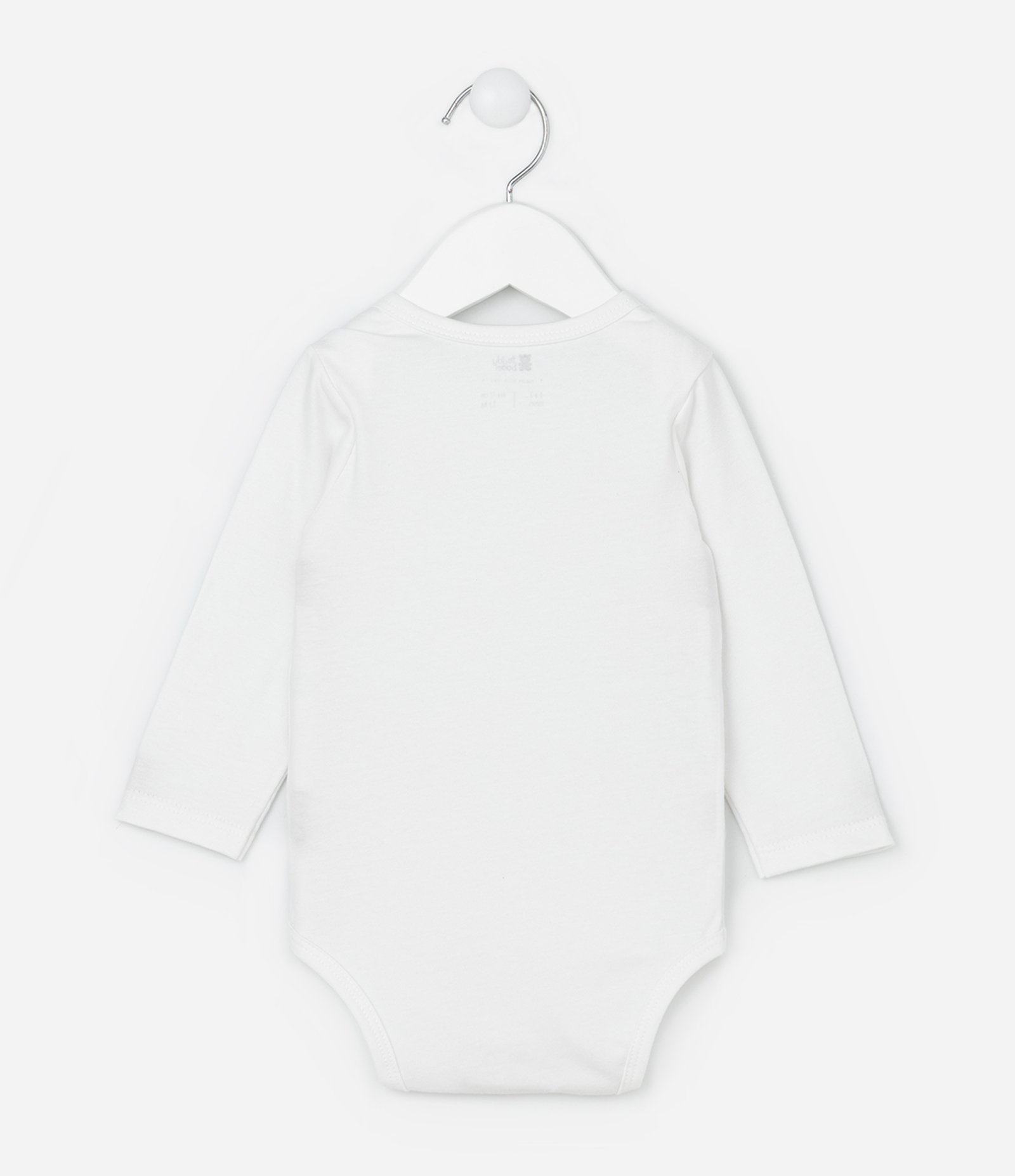 Body Infantil com Estampa de Ursinho - Tam 0 a 18 Meses Branco 2