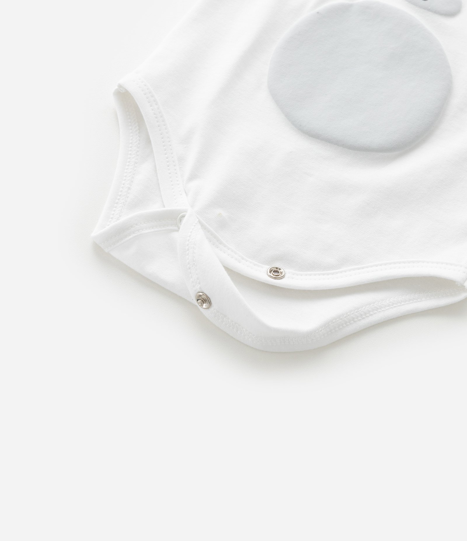 Body Infantil com Estampa de Ursinho - Tam 0 a 18 Meses Branco 5