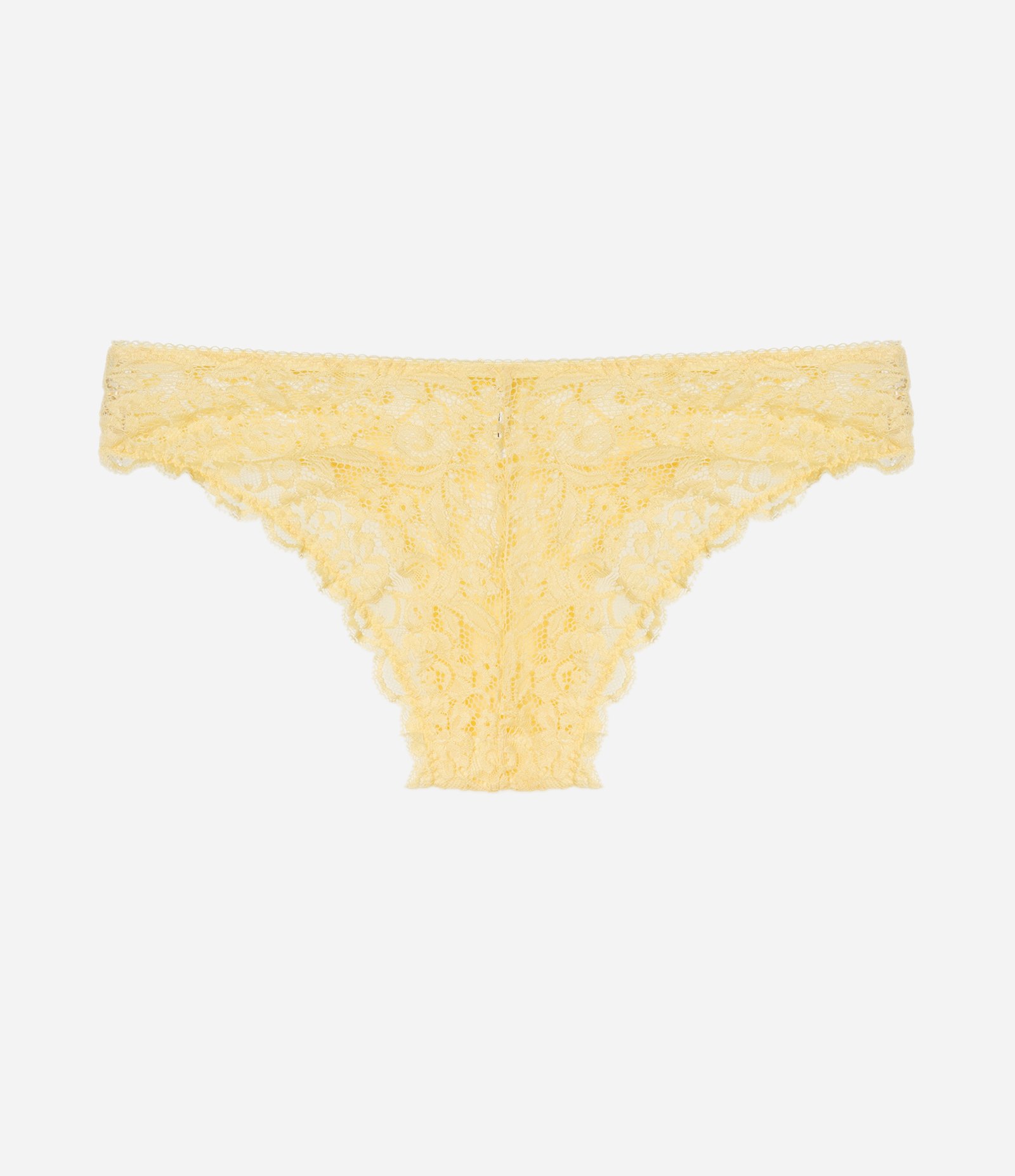 Calcinha Biquíni em Renda Floral Amarelo 6
