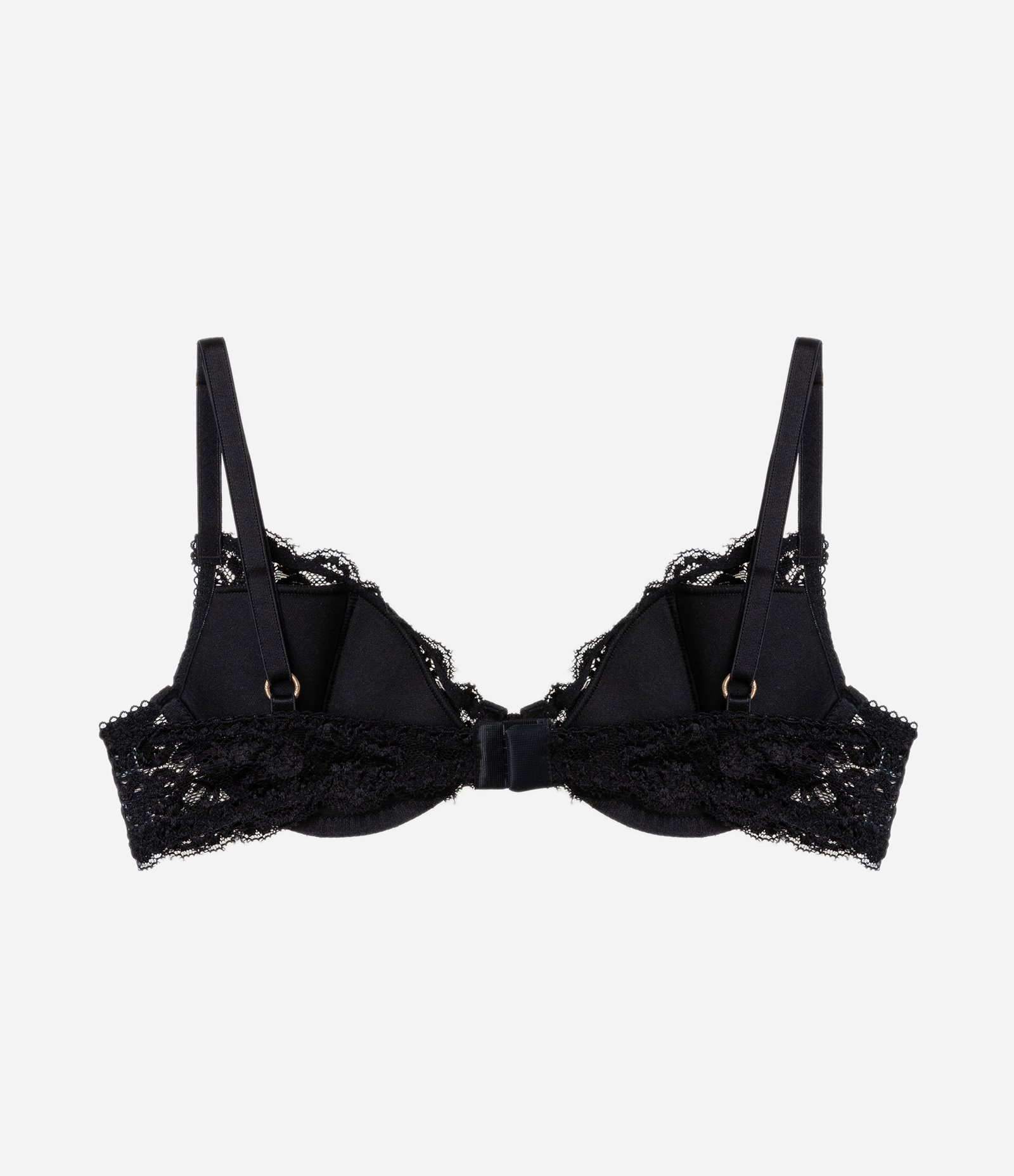 Sutiã Meia Taça em Renda Floral Preto 6