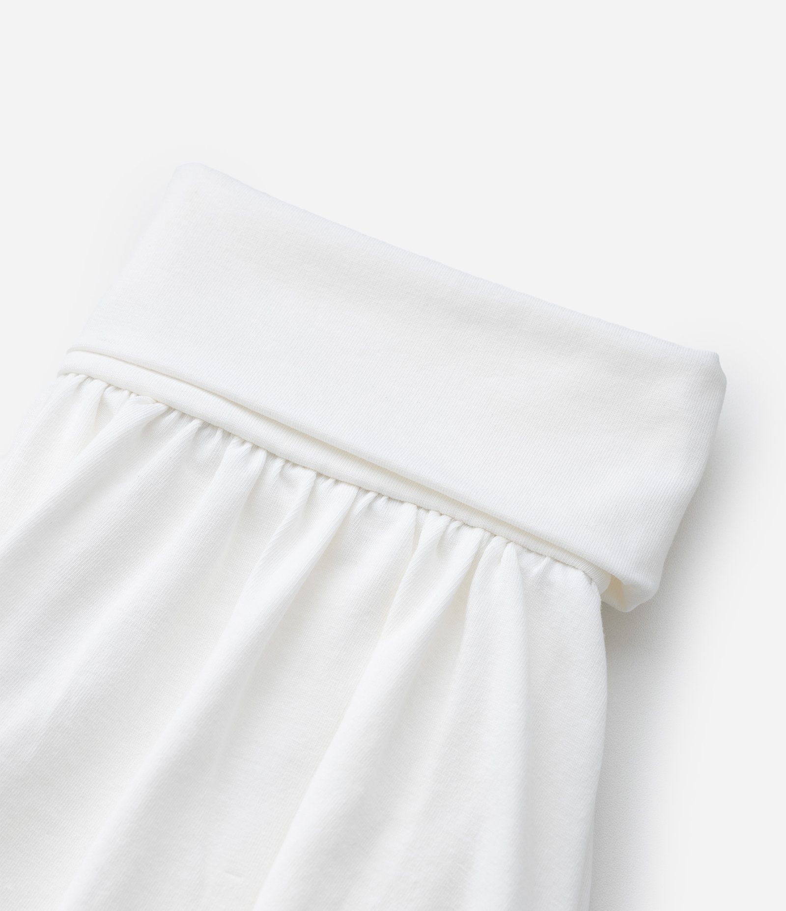 Short Saia Infantil com Cós Dobrado - Tam 5 a 14 Anos Branco 4