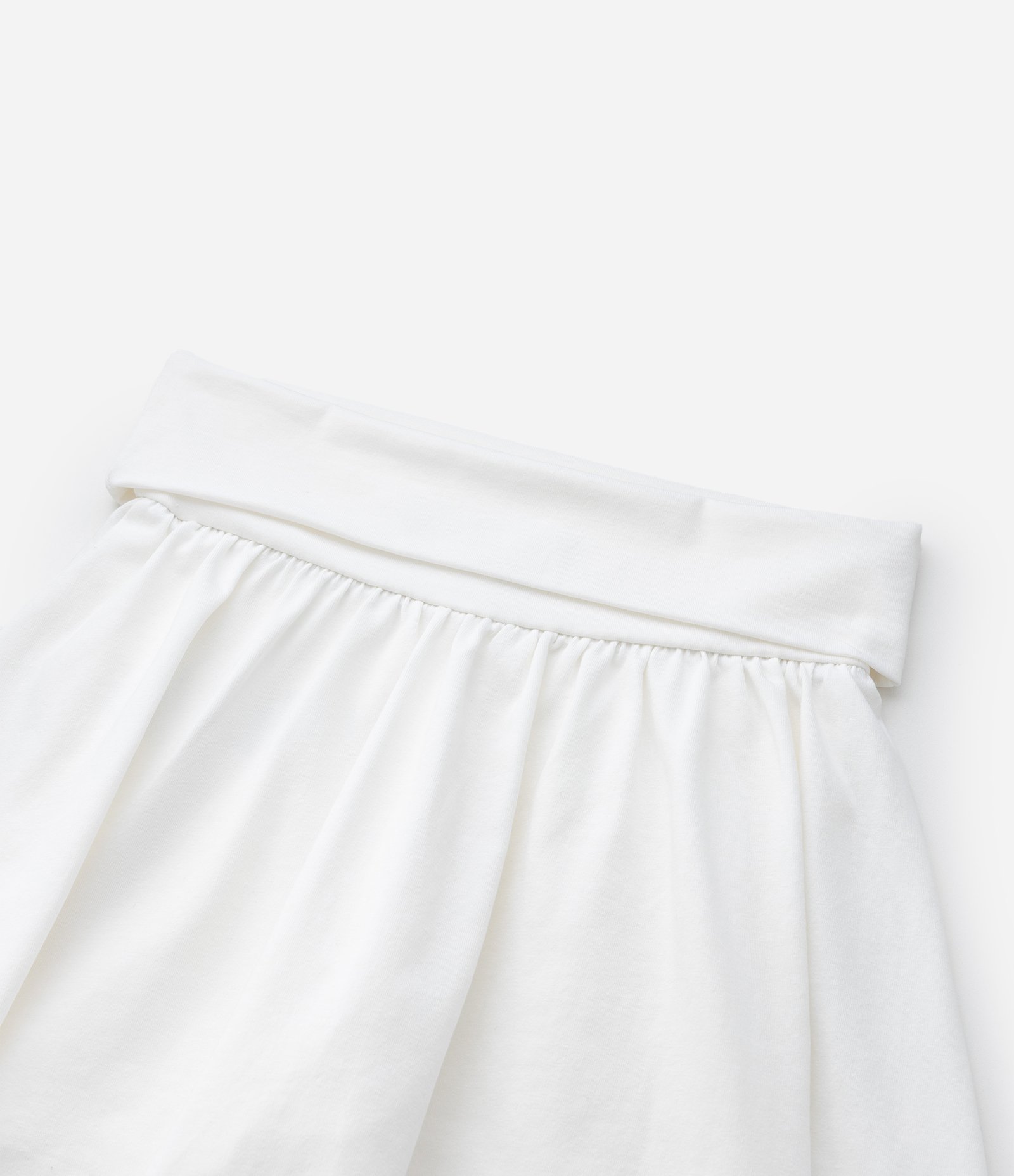 Short Saia Infantil com Cós Dobrado - Tam 5 a 14 Anos Branco 5