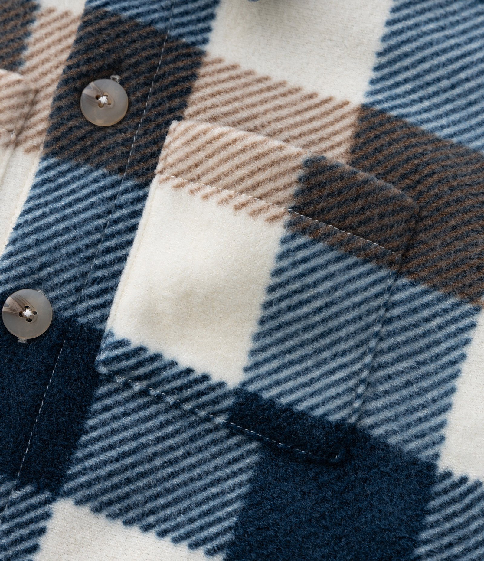 Camisa Infantil em Fleece com Estampa Xadrez – Tam 1 a 5/6 Anos Azul/Marrom 6