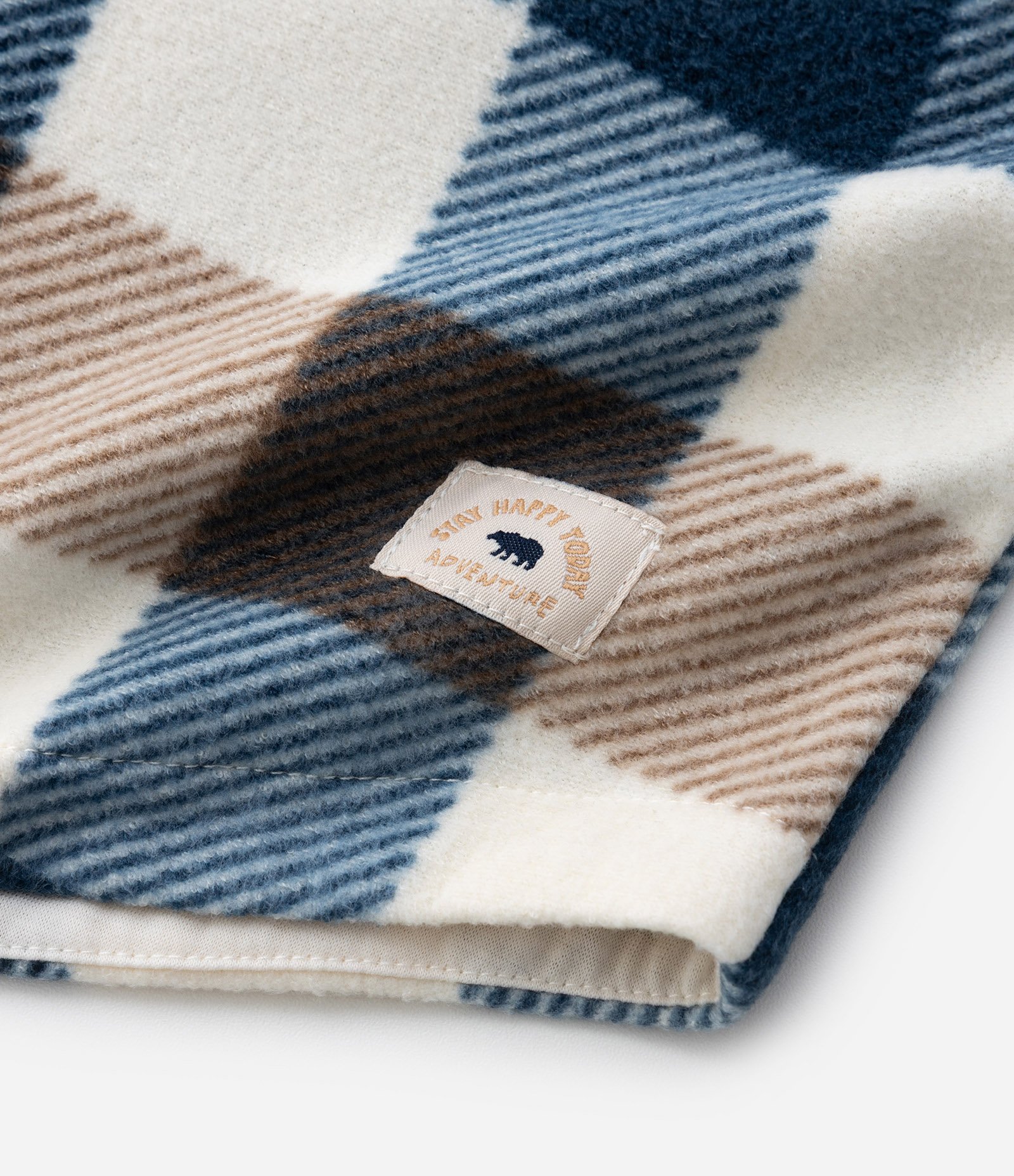 Camisa Infantil em Fleece com Estampa Xadrez – Tam 1 a 5/6 Anos Azul/Marrom 7