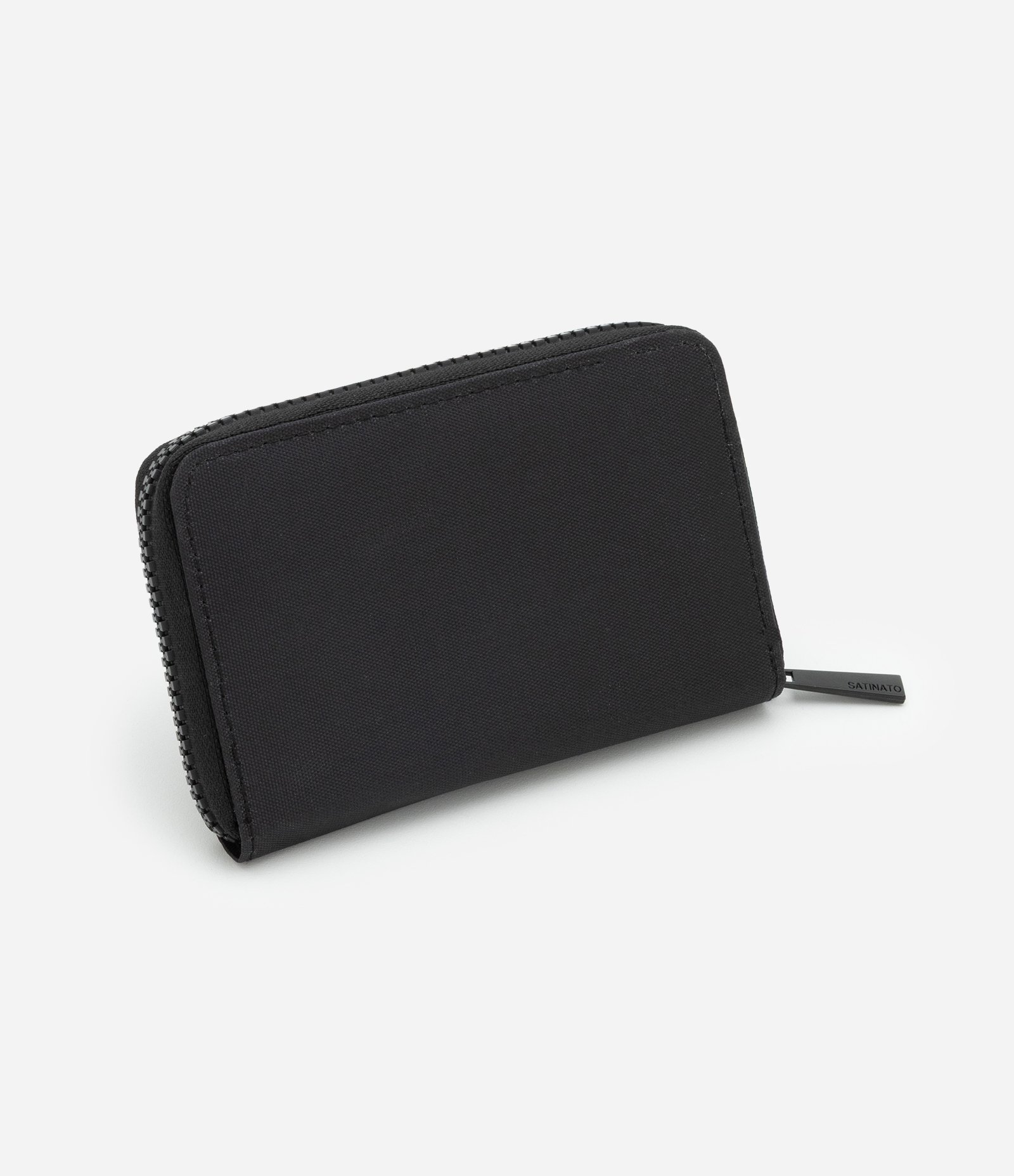 Carteira Média com Divisórias com Patch College Preto 2