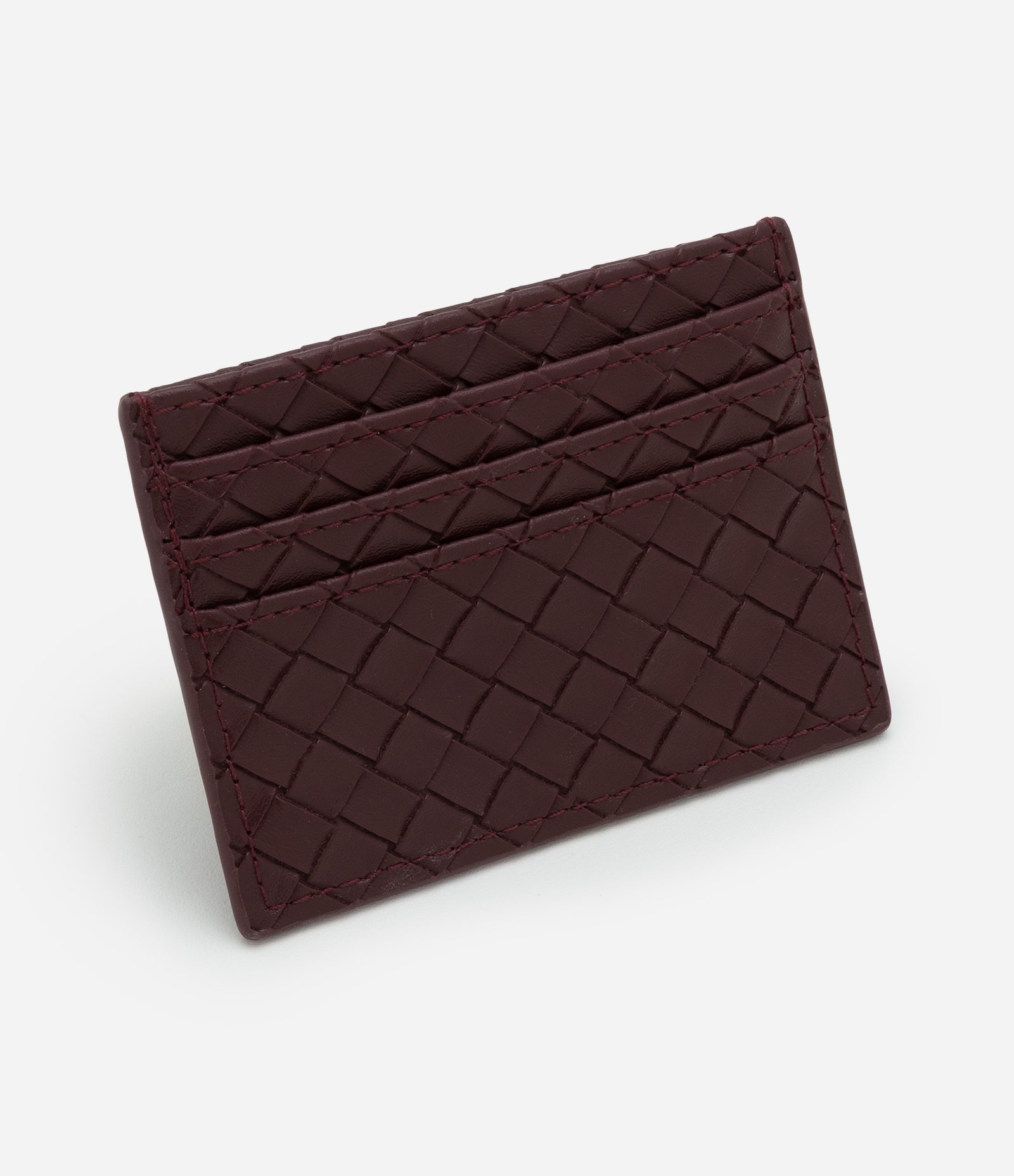 Carteira Pequena com Divisórias e Textura Embossed Marrom 1