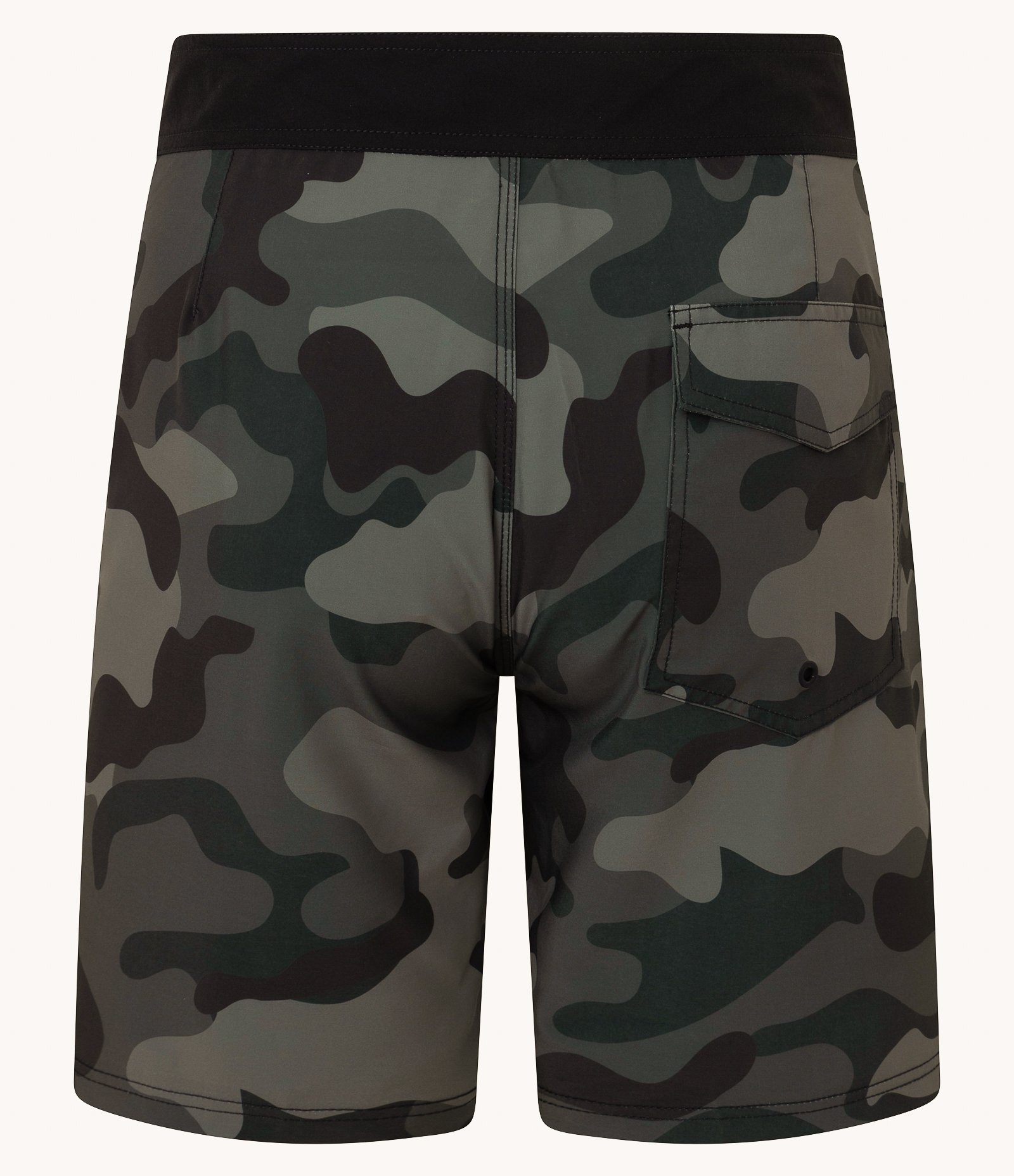 Bermuda em Microfibra com Estampa Camuflada Preto 5