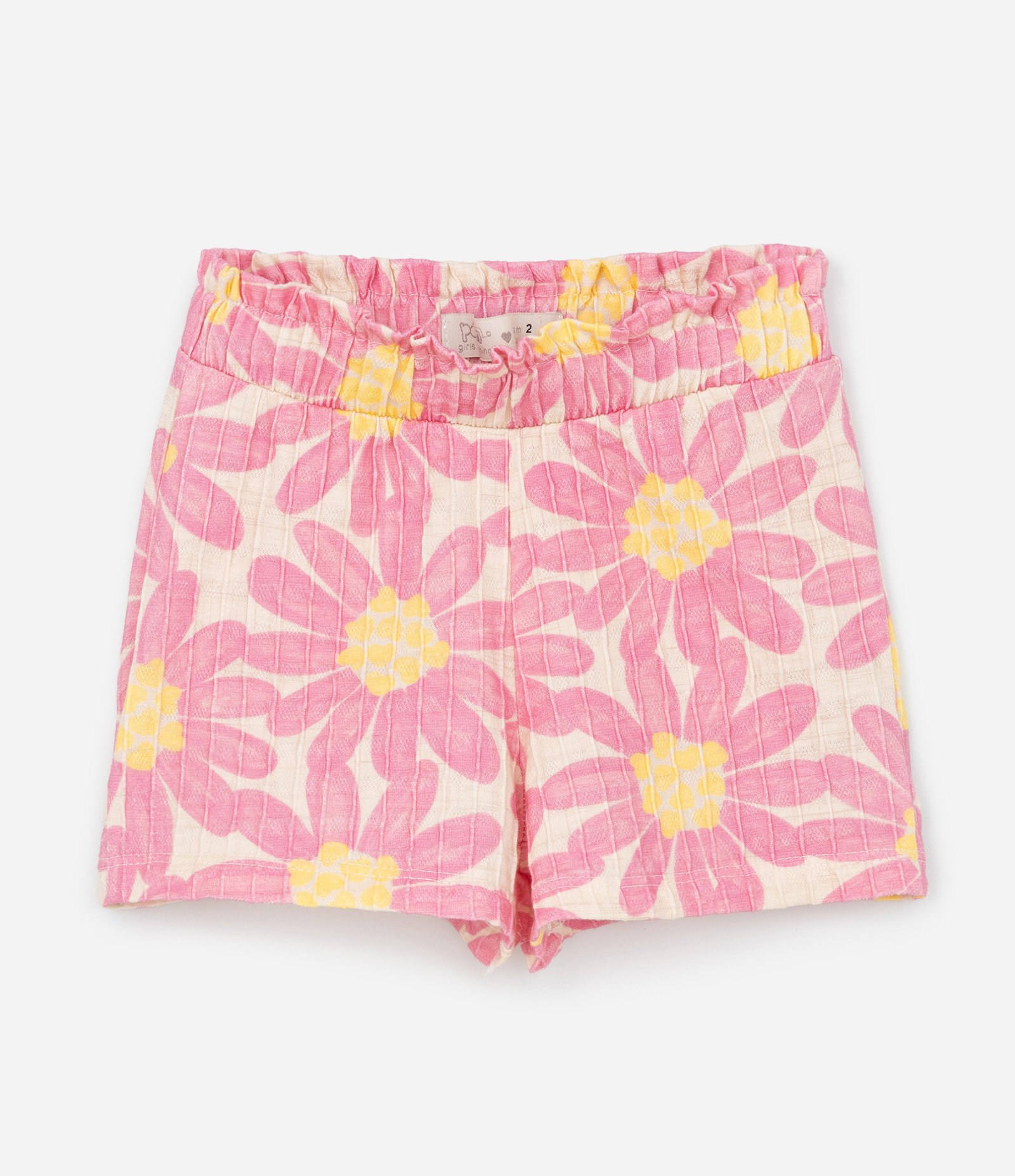 Conjunto Infantil em Algodão com Estampa de Flores - Tam 1 a 5 Anos Rosa 4