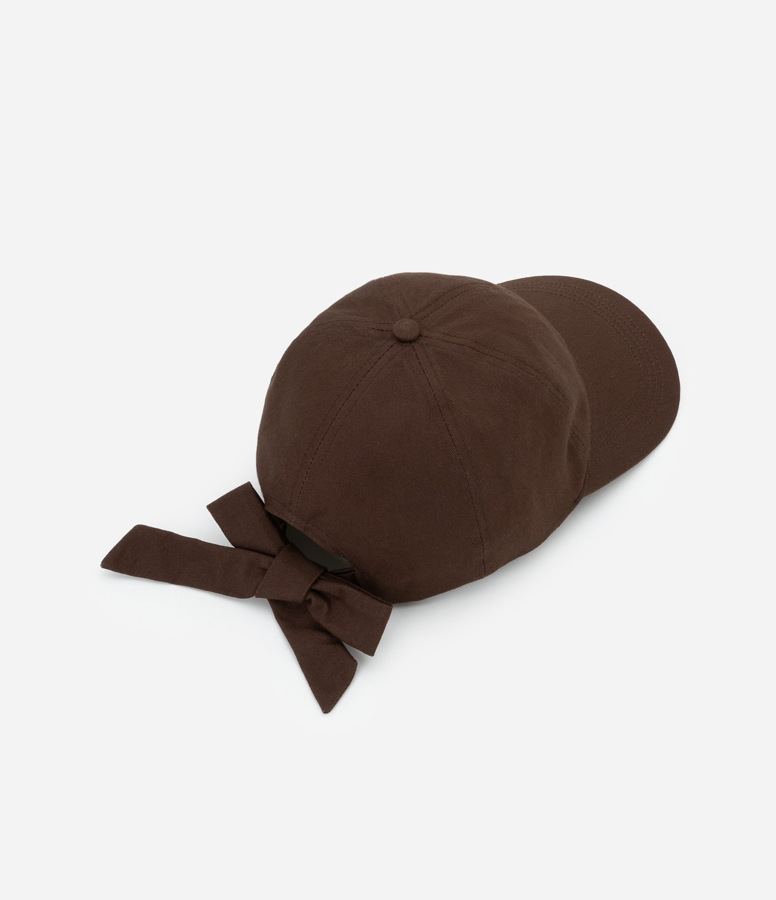 Boné Aba Curva em com Laço Traseiro Marrom 3