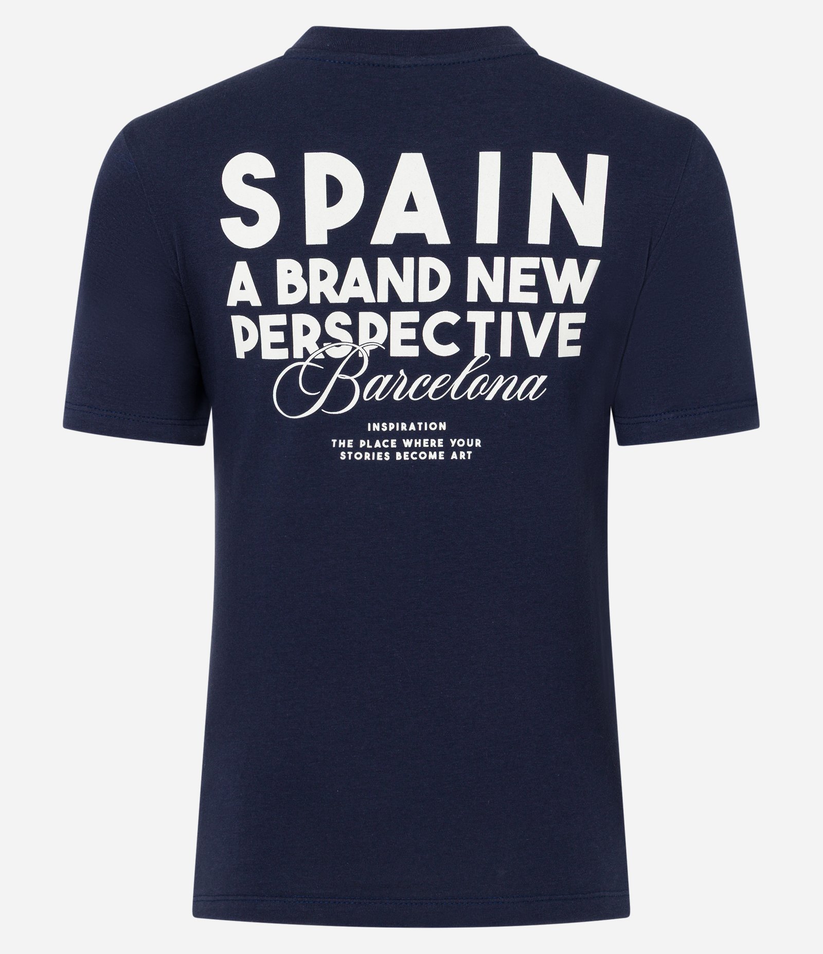 Camiseta New T-shirt em Algodão com Lettering Spain Azul 6