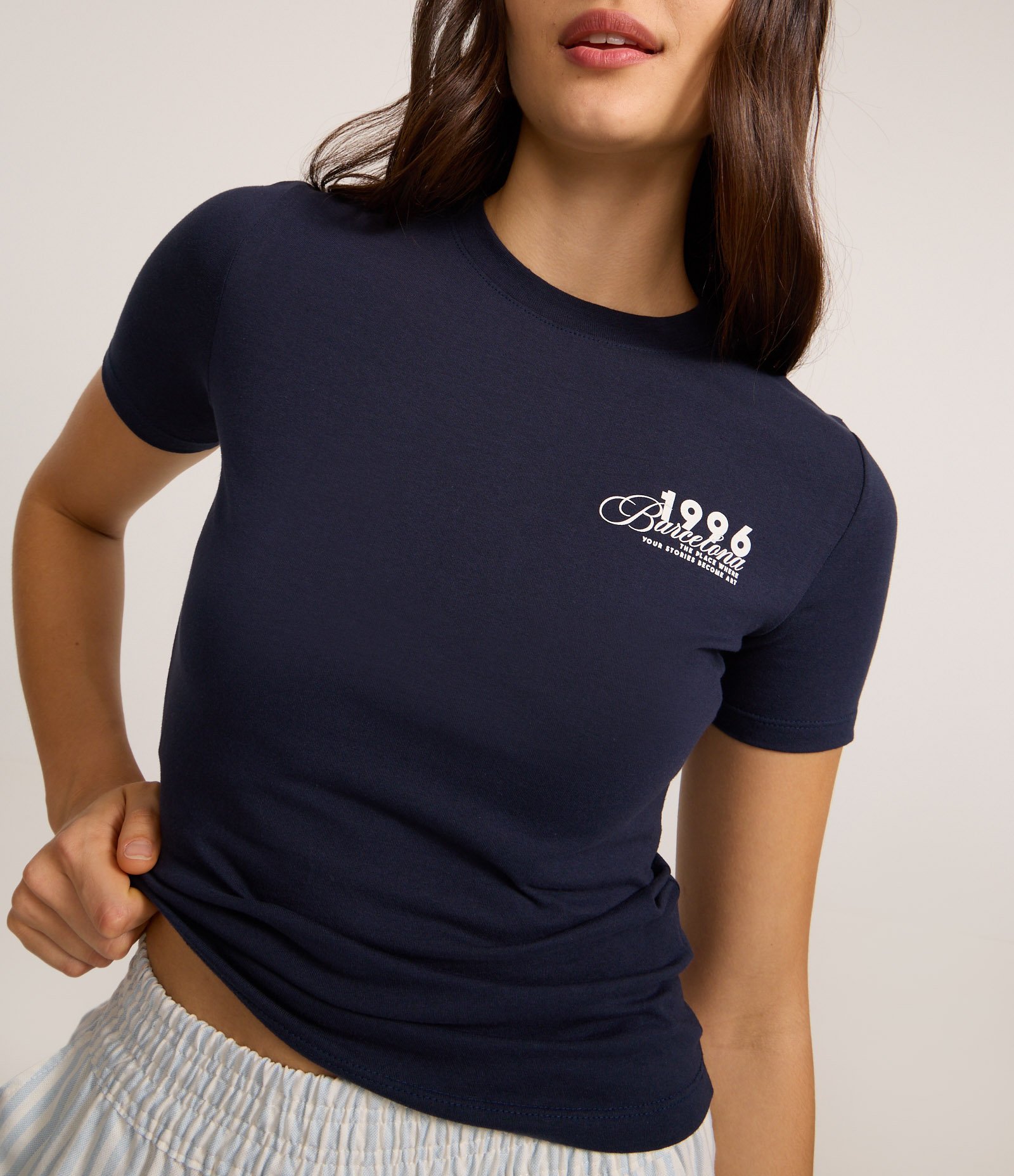 Camiseta New T-shirt em Algodão com Lettering Spain Azul 3