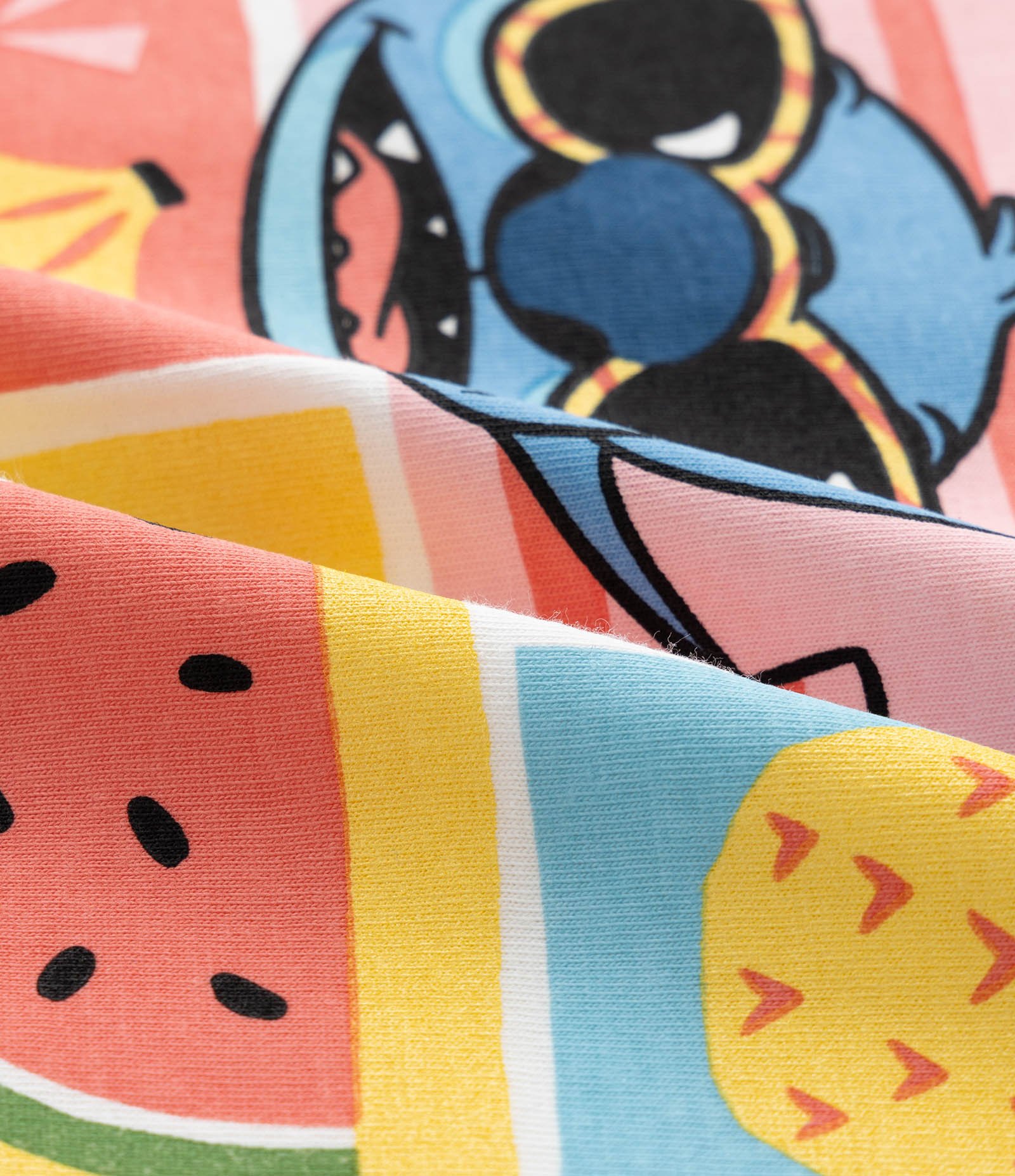 Pijama Curto Infantil com Estampa Listrada e Stitch - Tam 5 a 14 anos Multicores 8