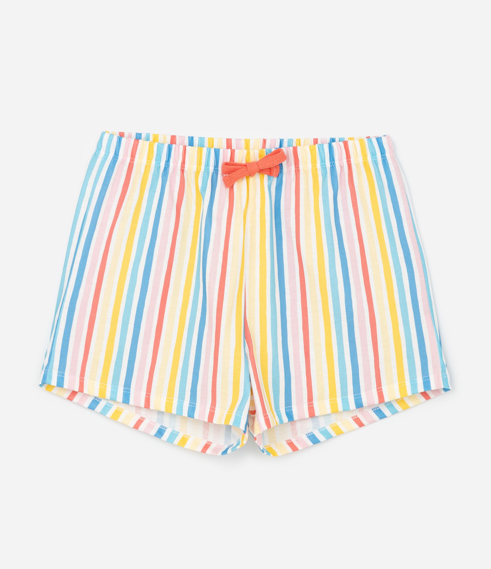 Pijama Curto Infantil com Estampa Listrada e Stitch - Tam 5 a 14 anos Multicores 4