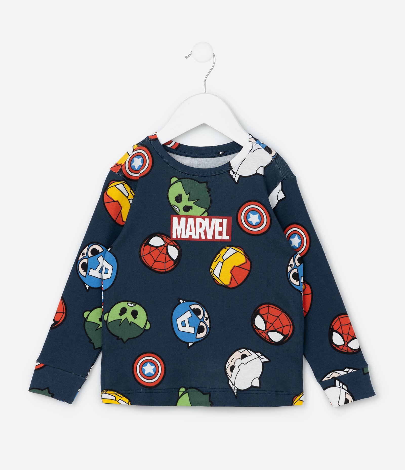 Pijama Longo Infantil Mini Heróis Marvel - Tam 2 a 6 Anos Multicores 2