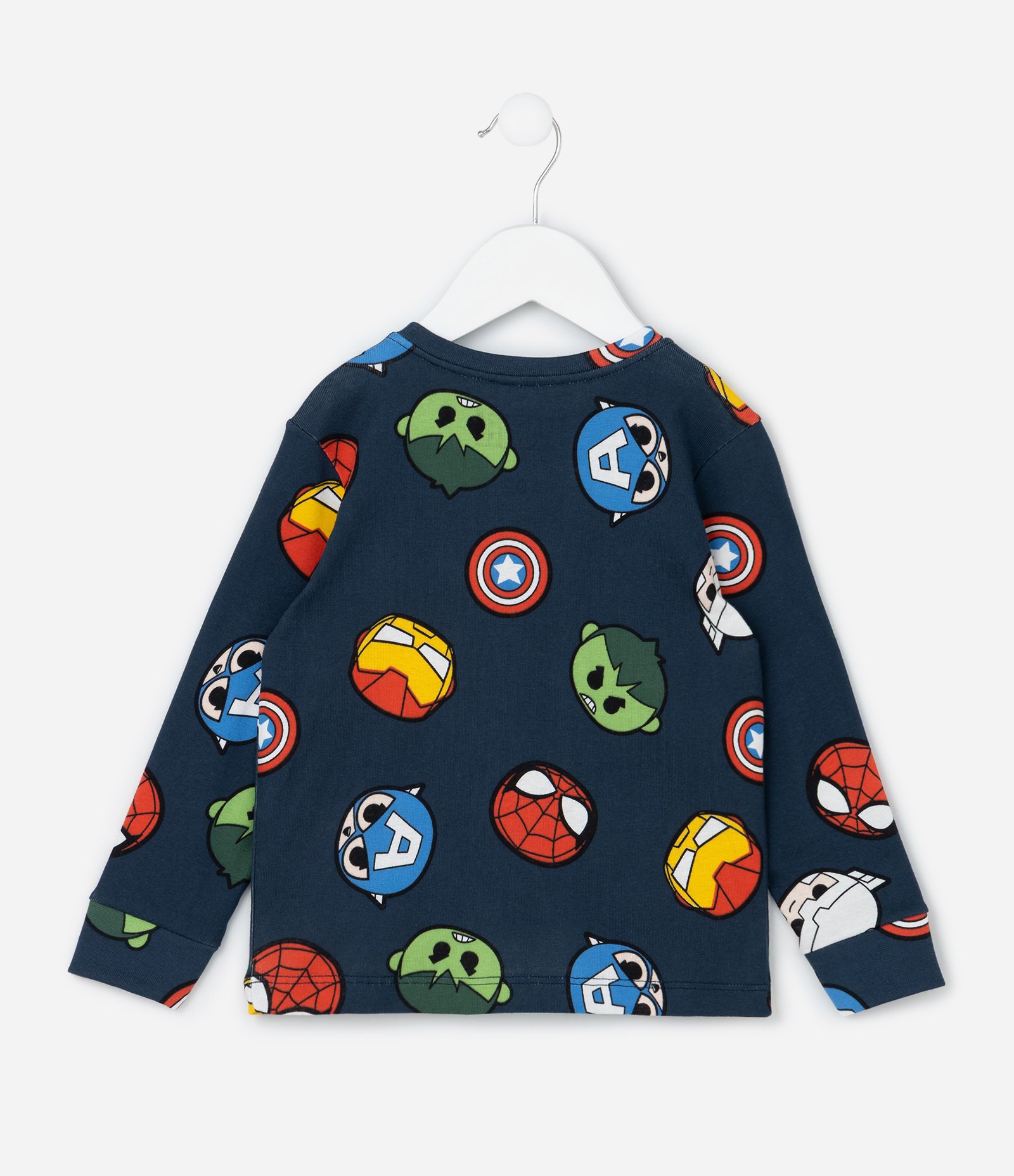 Pijama Longo Infantil Mini Heróis Marvel - Tam 2 a 6 Anos Multicores 3